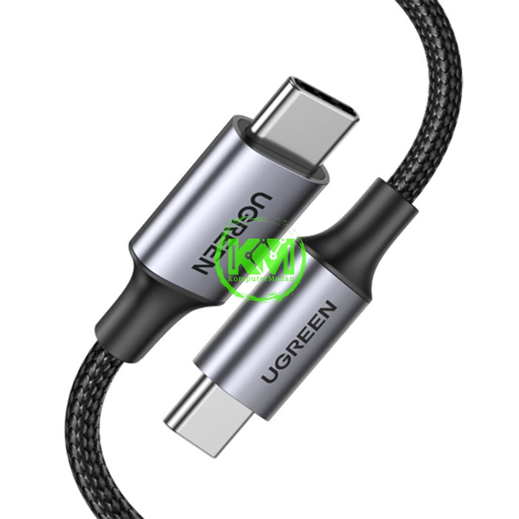UGREEN CABLE C TO C 240W NYLON 1M BLACK / 15311 - Image 3