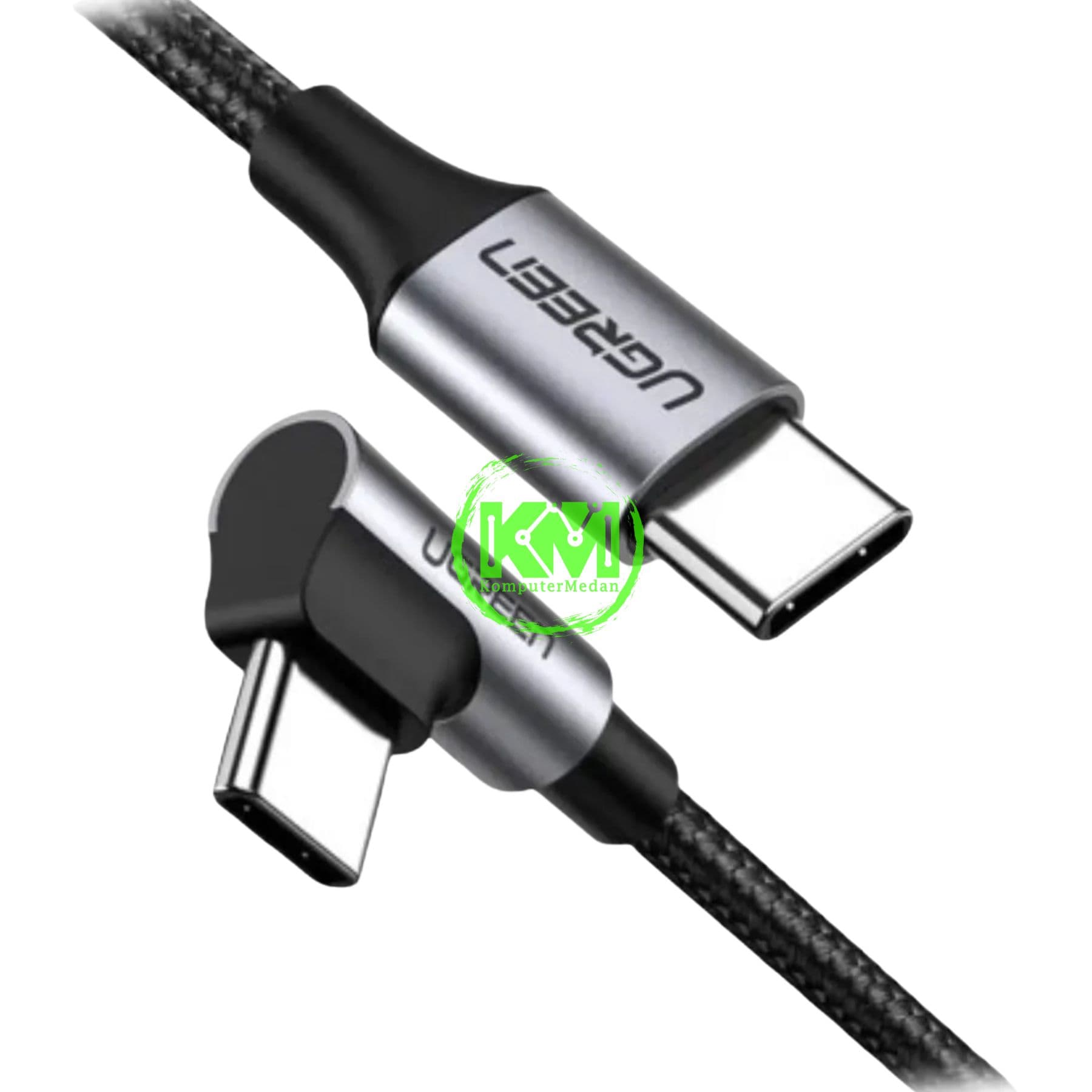 UGREEN CABLE C TO C 60W GAMING NYLON 1M BLACK / 50123 - Image 3