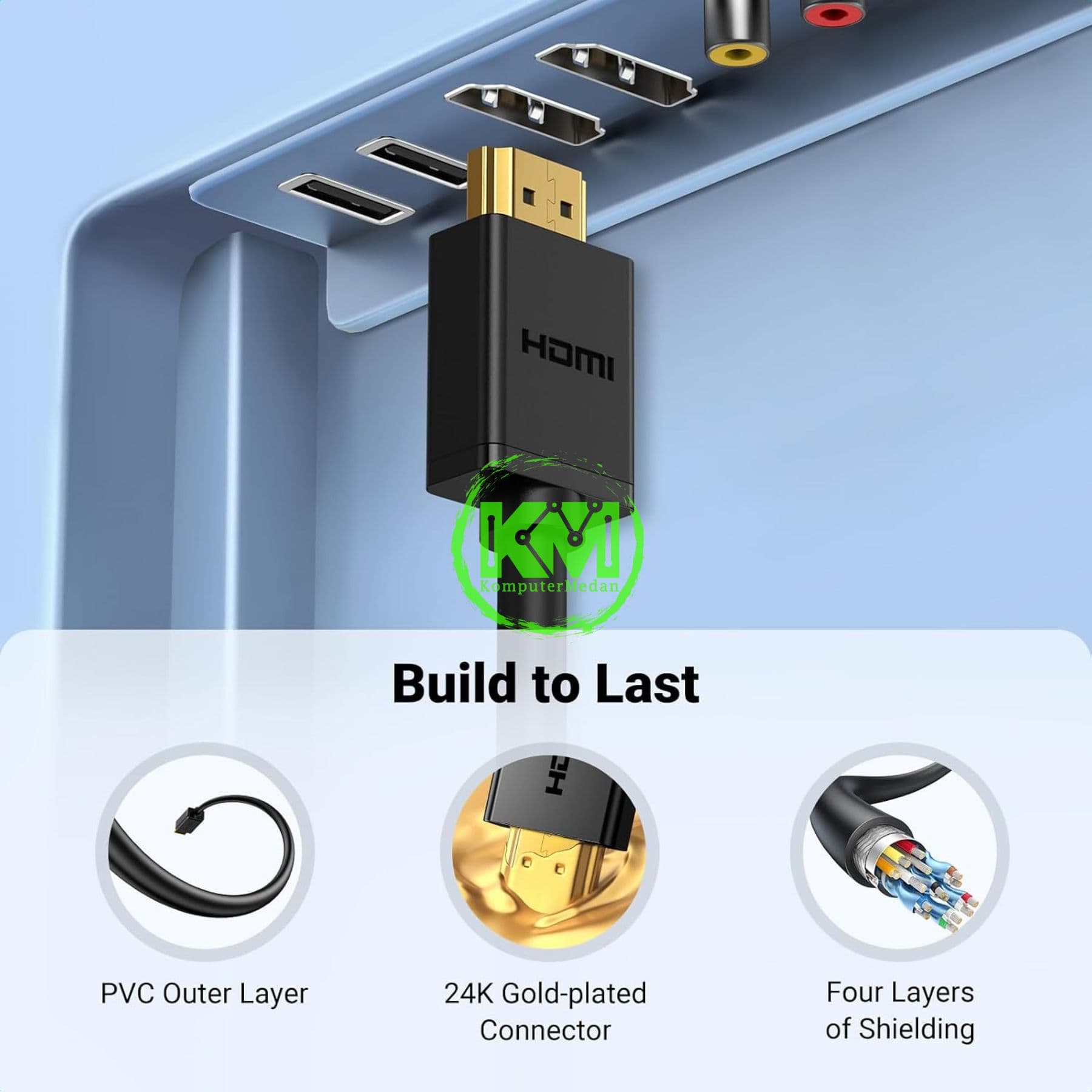 UGREEN HDMI MALE TO FEMALE EXTENSION CABLE 2M / 10142 - Image 8