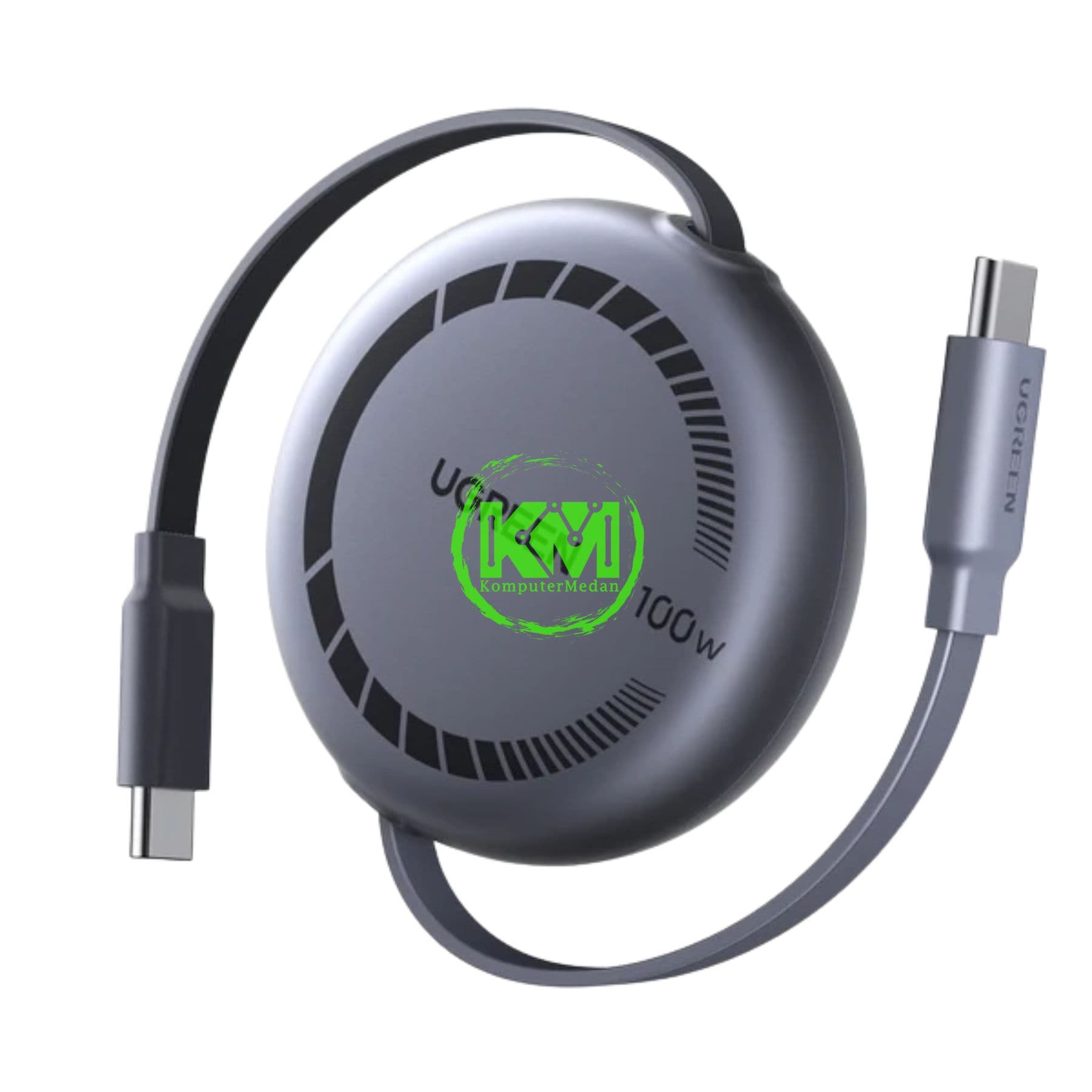 UGREEN RETRACTABLE CABLE C TO C 100W 1M BLACK / 65905 - Image 4