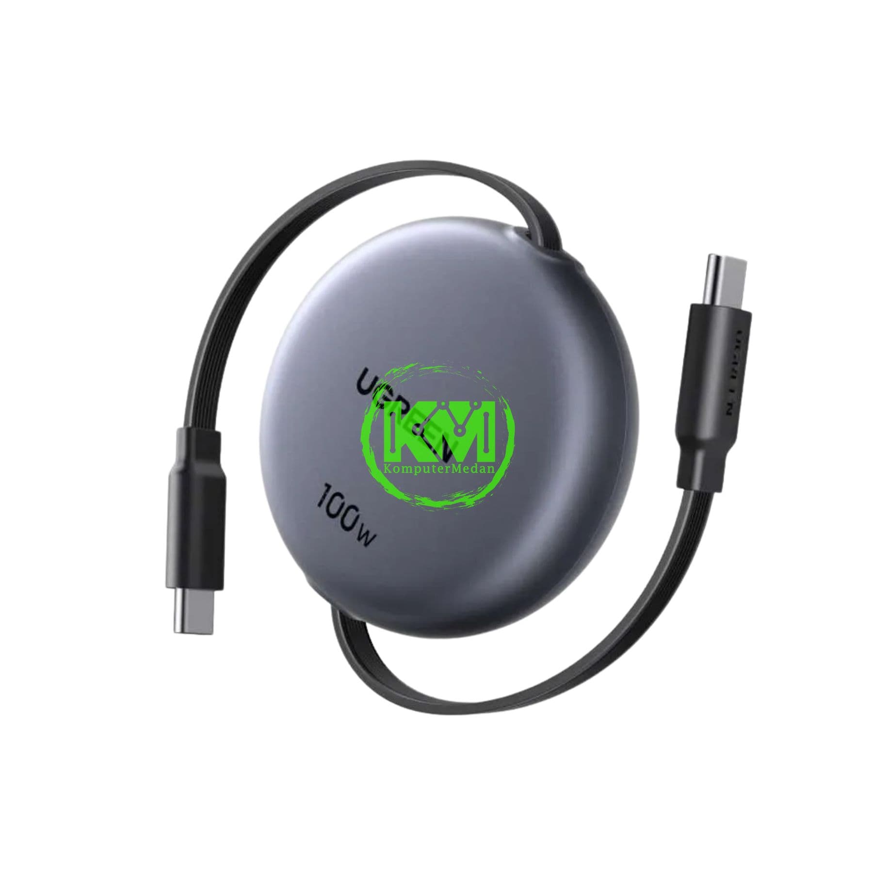UGREEN RETRACTABLE CABLE C TO C 100W 1M BLACK / 65905