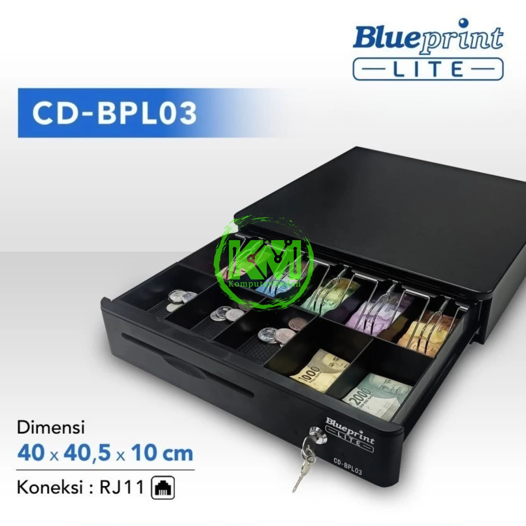 BLUEPRINT LITE CASH DRAWER 405x400x88 CD-BPL03