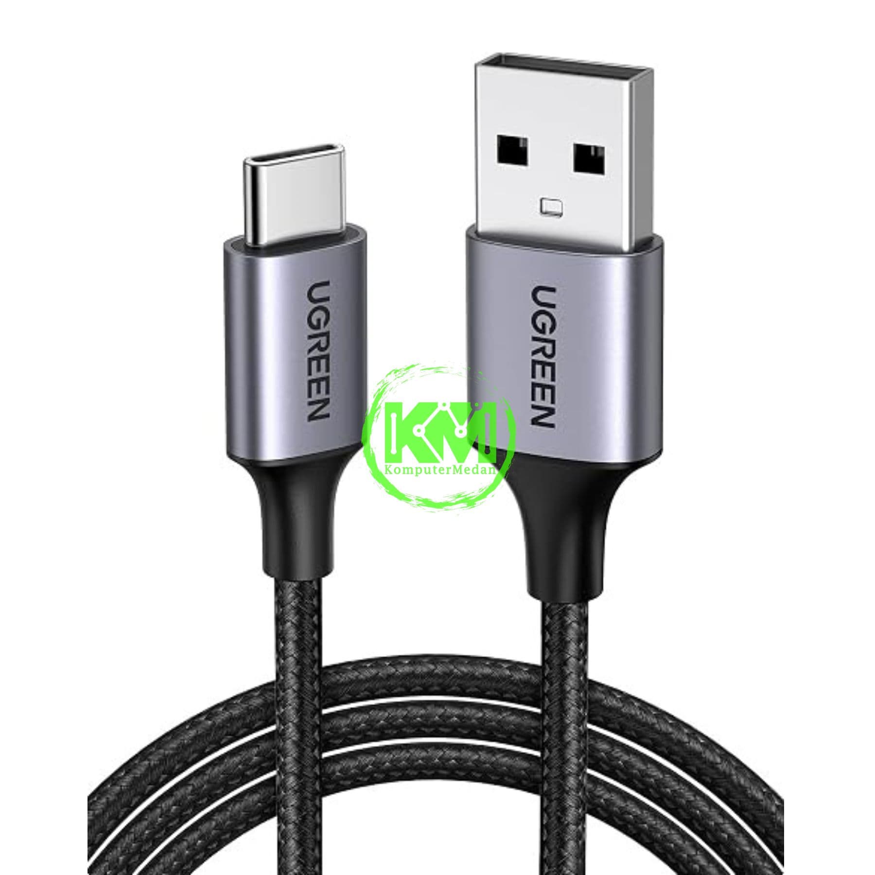 UGREEN CABLE USB TO C 50CM NYLON BLACK - PN 60125
