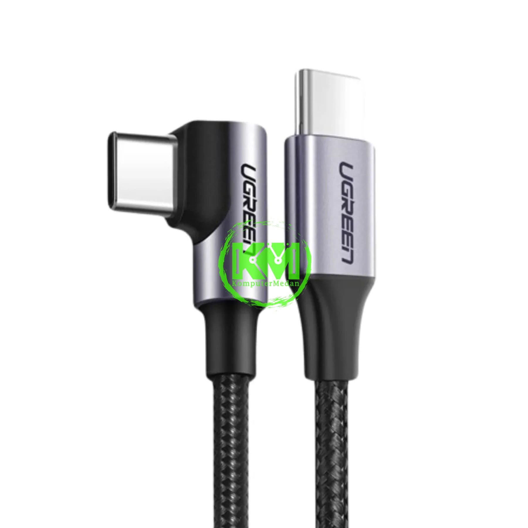 UGREEN CABLE C TO C 100W GAMING NYLON 1M BLACK / 70643 - Image 2