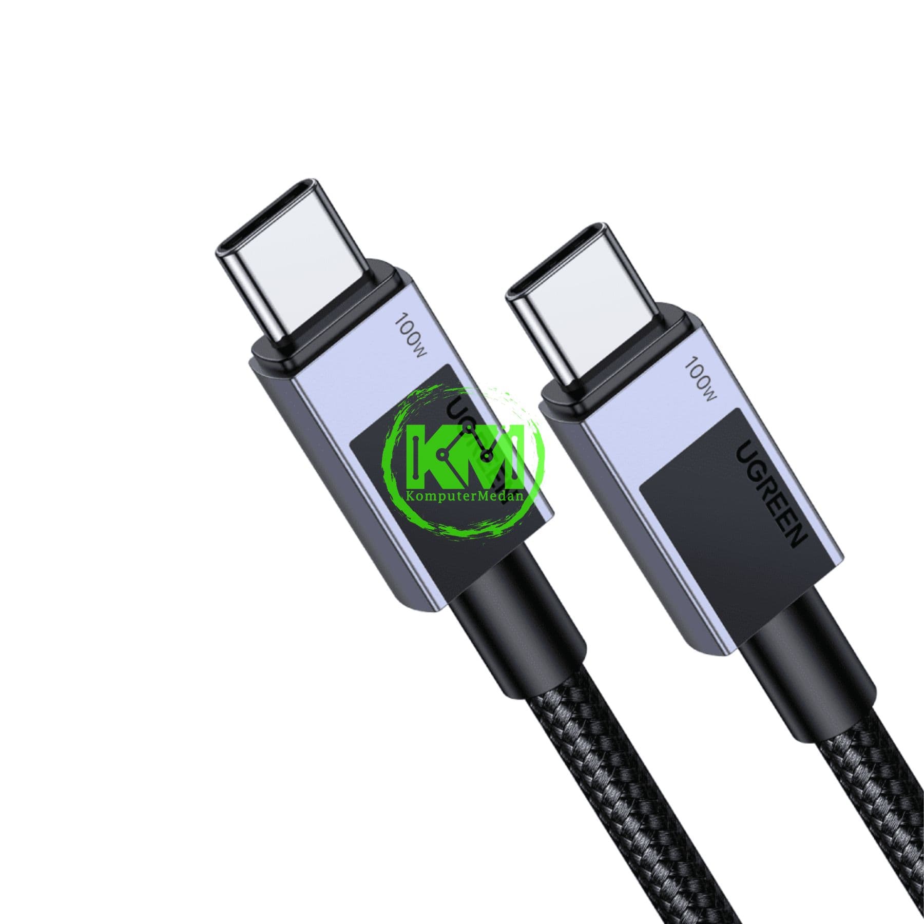 UGREEN CABLE C TO C 3.0 100W NYLON 1M SPACE GRAY / 45063 - Image 4