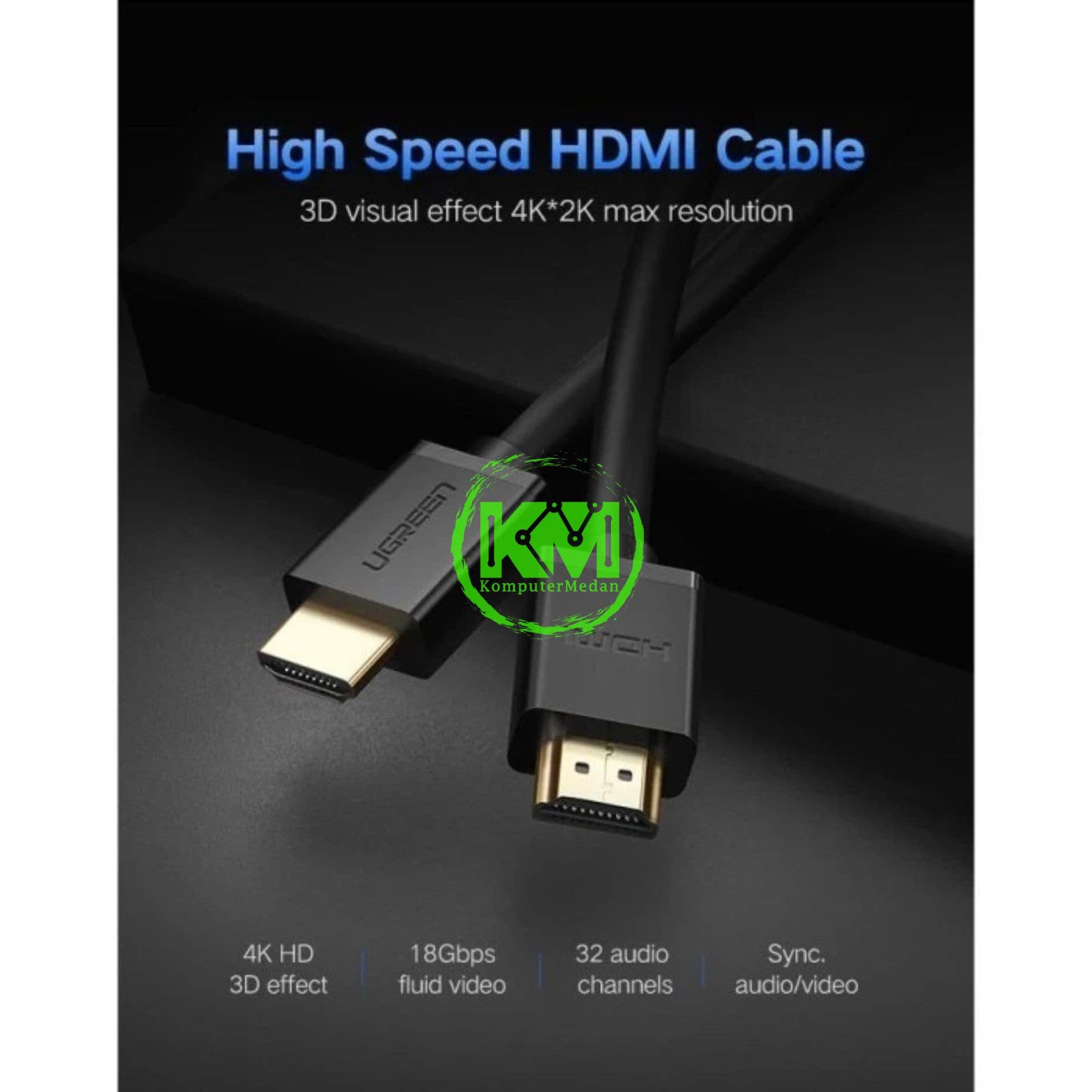 UGREEN HDMI 2.0 Cable M2M 5M / 10109 - Image 3