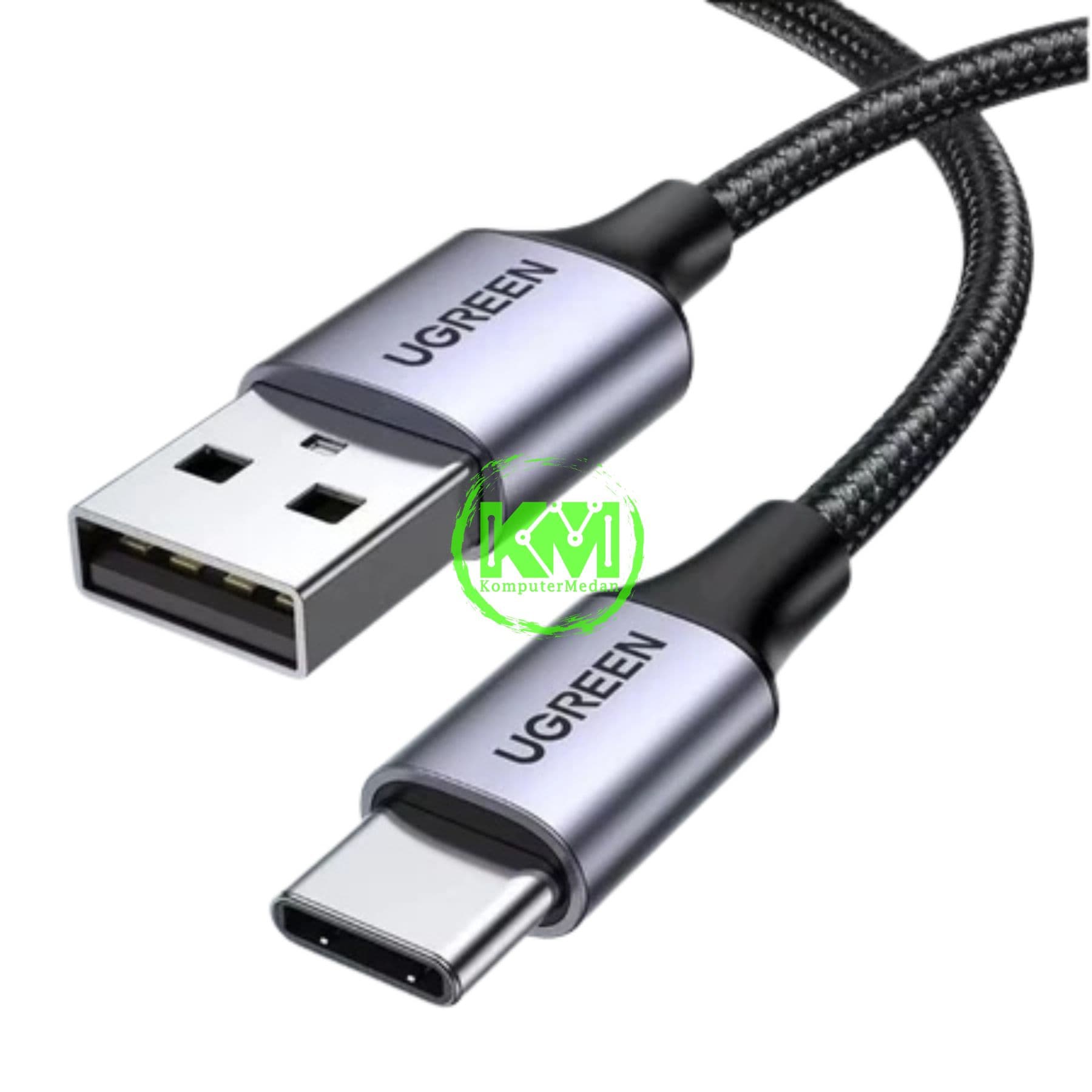 UGREEN CABLE USB TO C 50CM NYLON BLACK - PN 60125 - Image 2