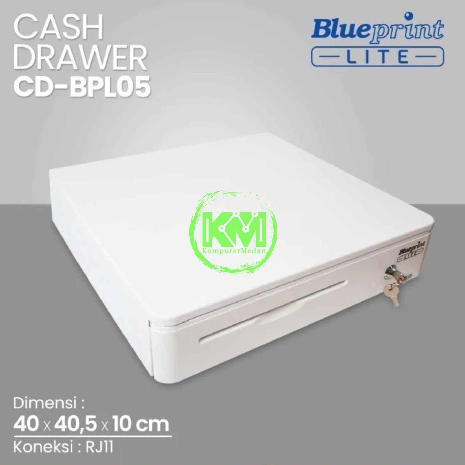 BLUEPRINT LITE CASH DRAWER 405x240x98 112mm CD-BPL05 - Image 3