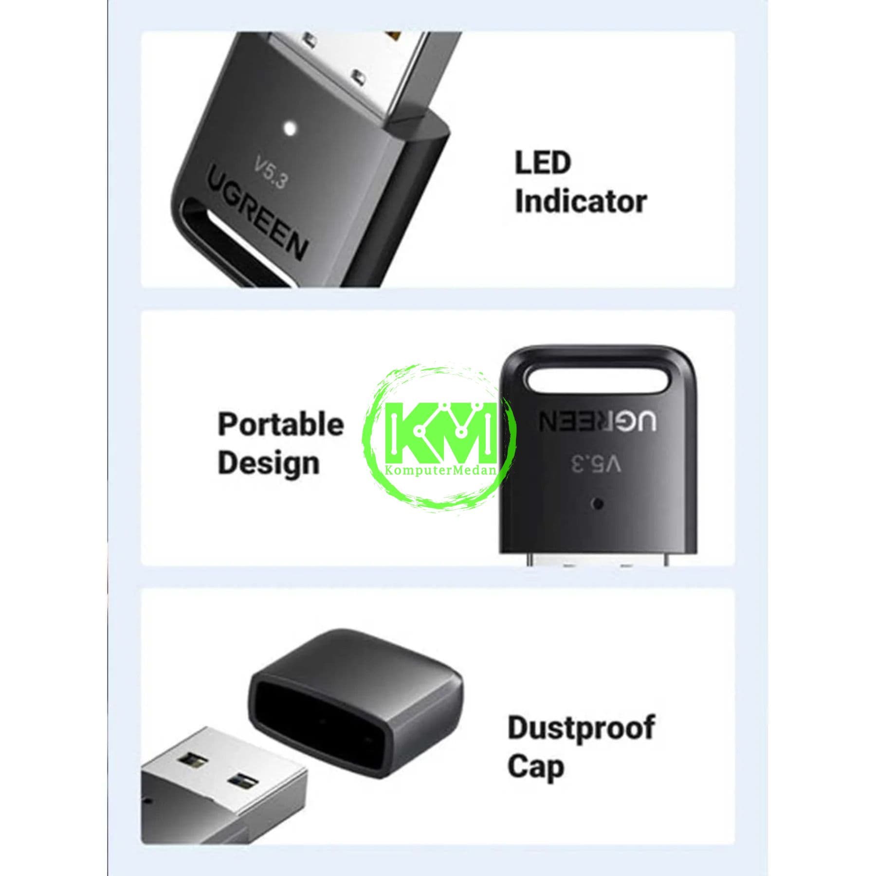 UGREEN BLUETOOTH 5.3 ADAPTER / 90225 - Image 6