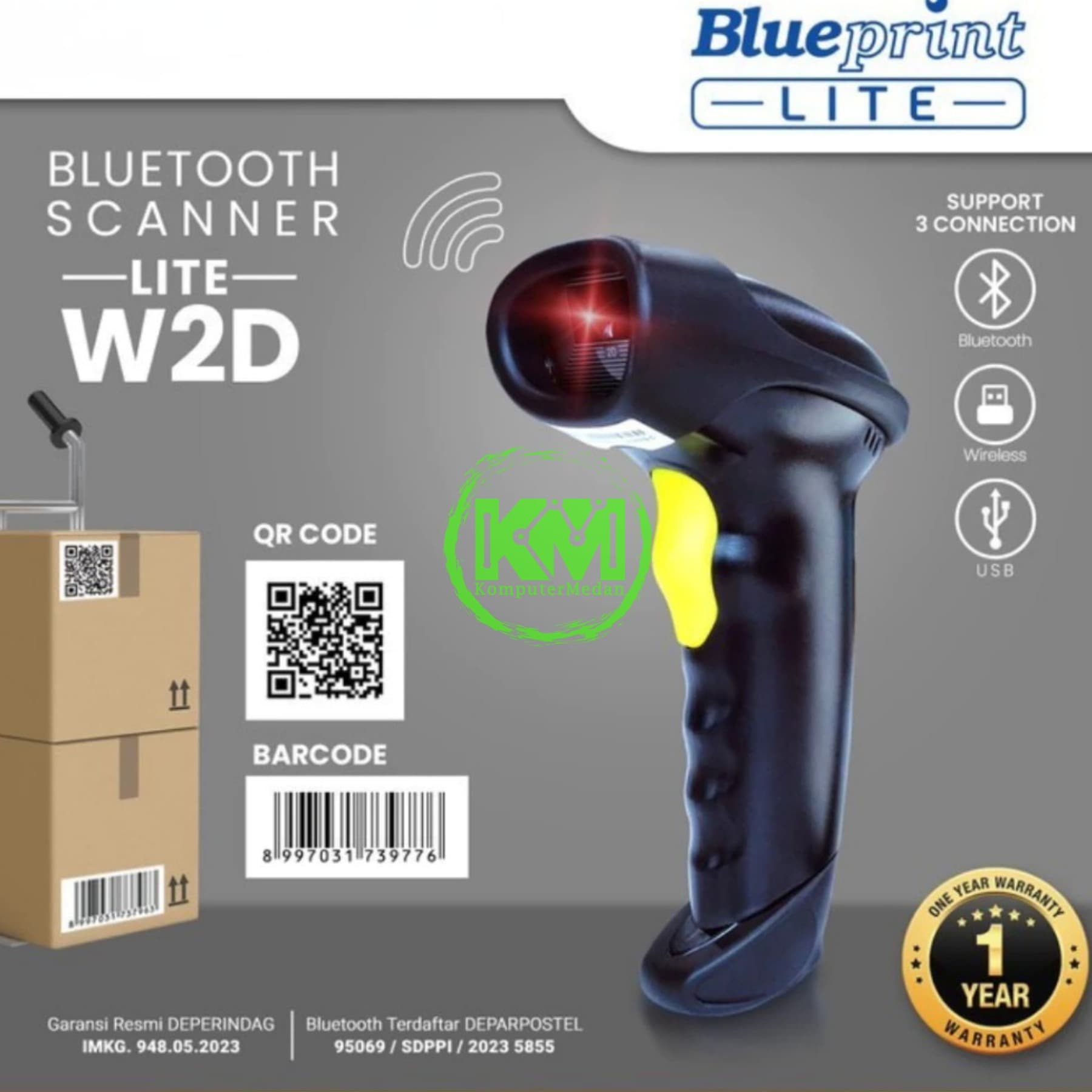 BLUEPRINT BARCODE SCANNER 2D LITE W2D (WIRELESS+BT)