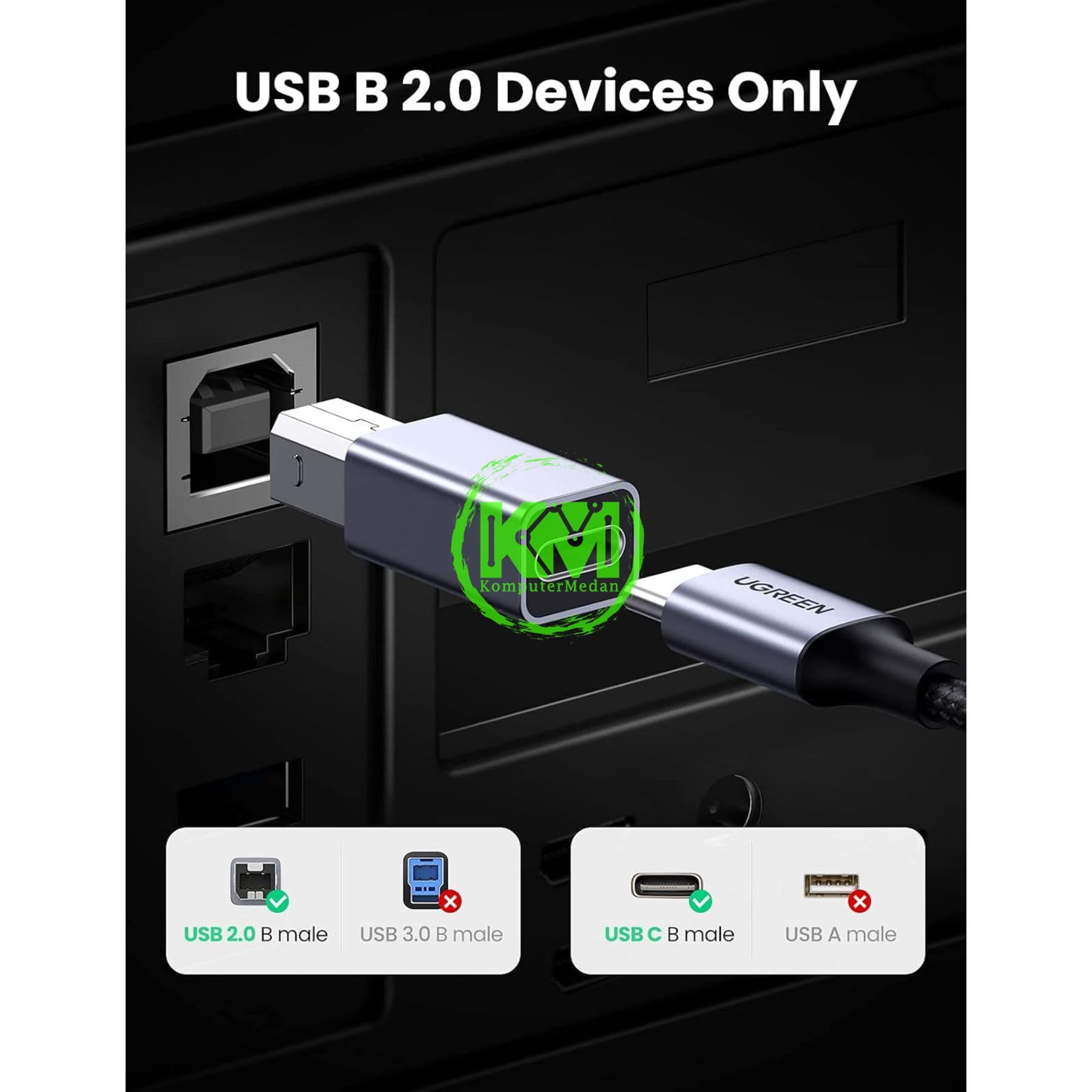 UGREEN CONVERTER C TO USB B 2.0 / 20120 - Image 5