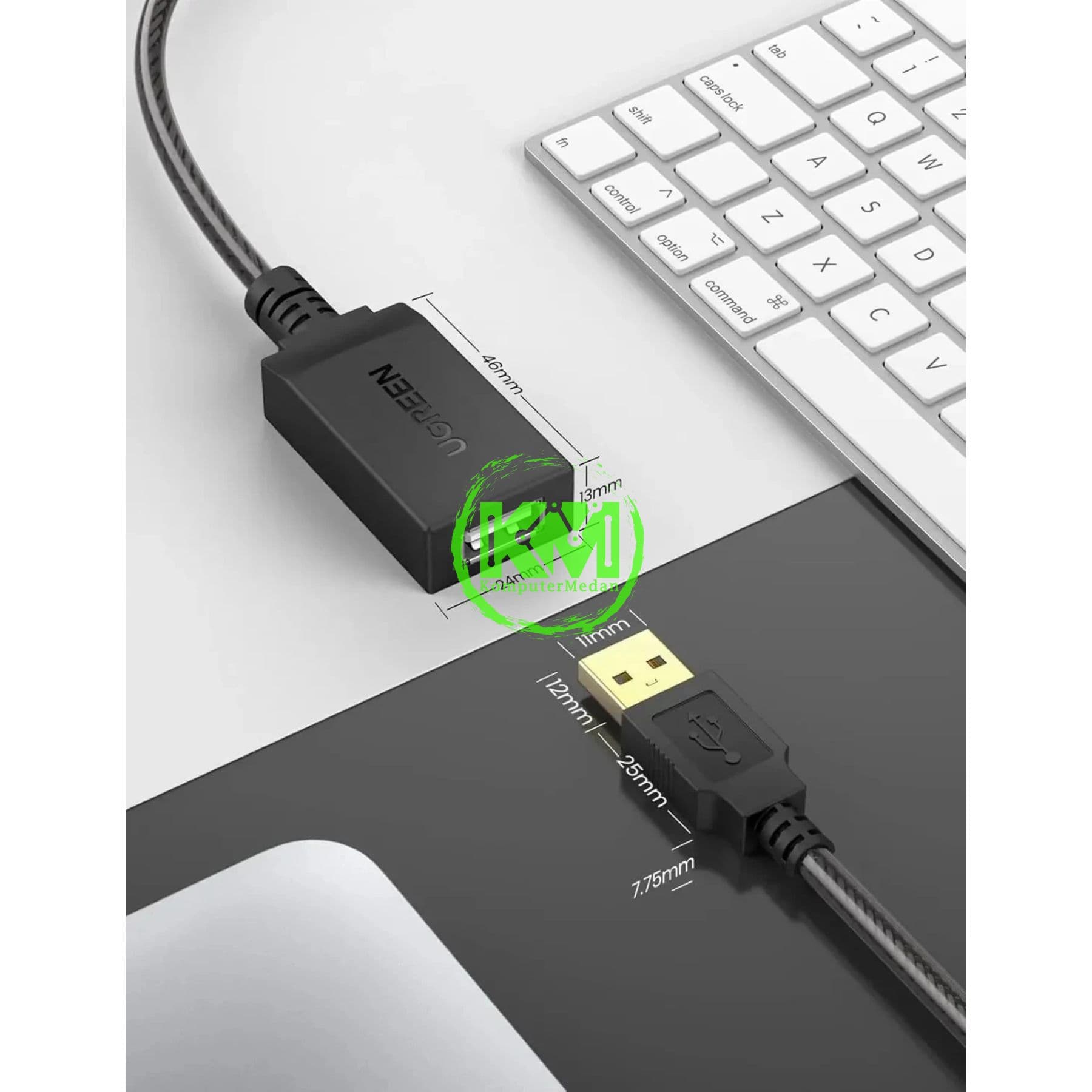 UGREEN USB 2.0 ACTIVE EXTENSION CABLE 5M / 10319 - Image 4
