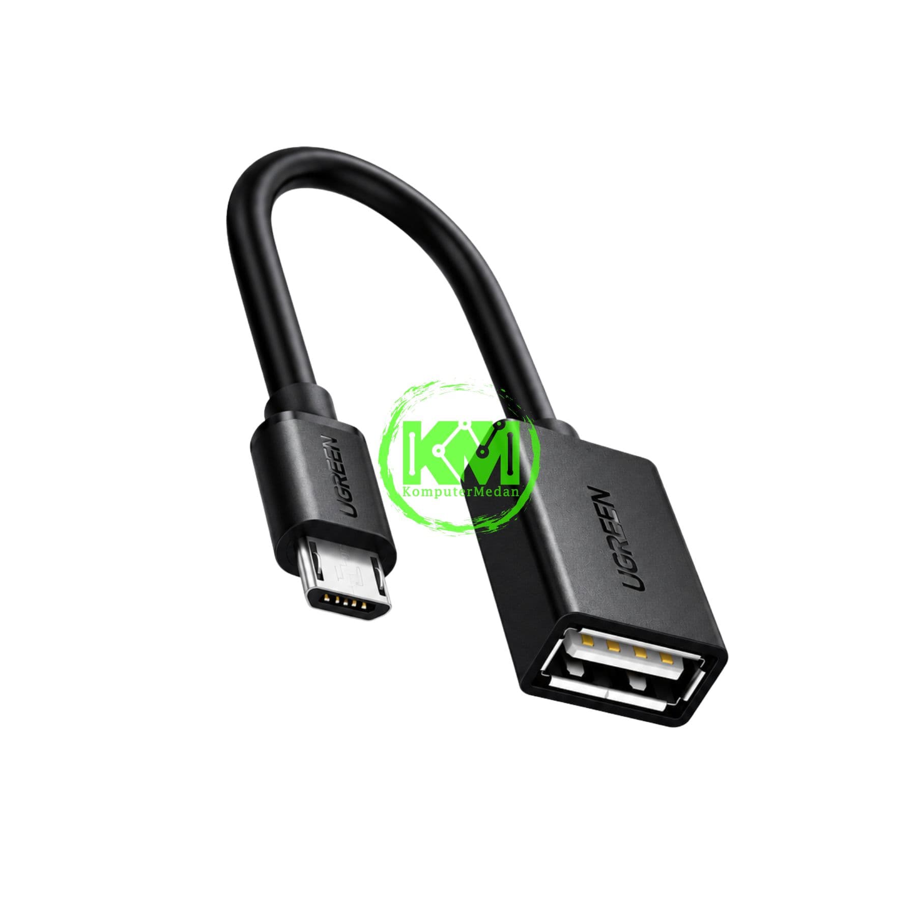 UGREEN OTG MICRO TO USB-A 15CM BLACK - PN 10396 - Image 2