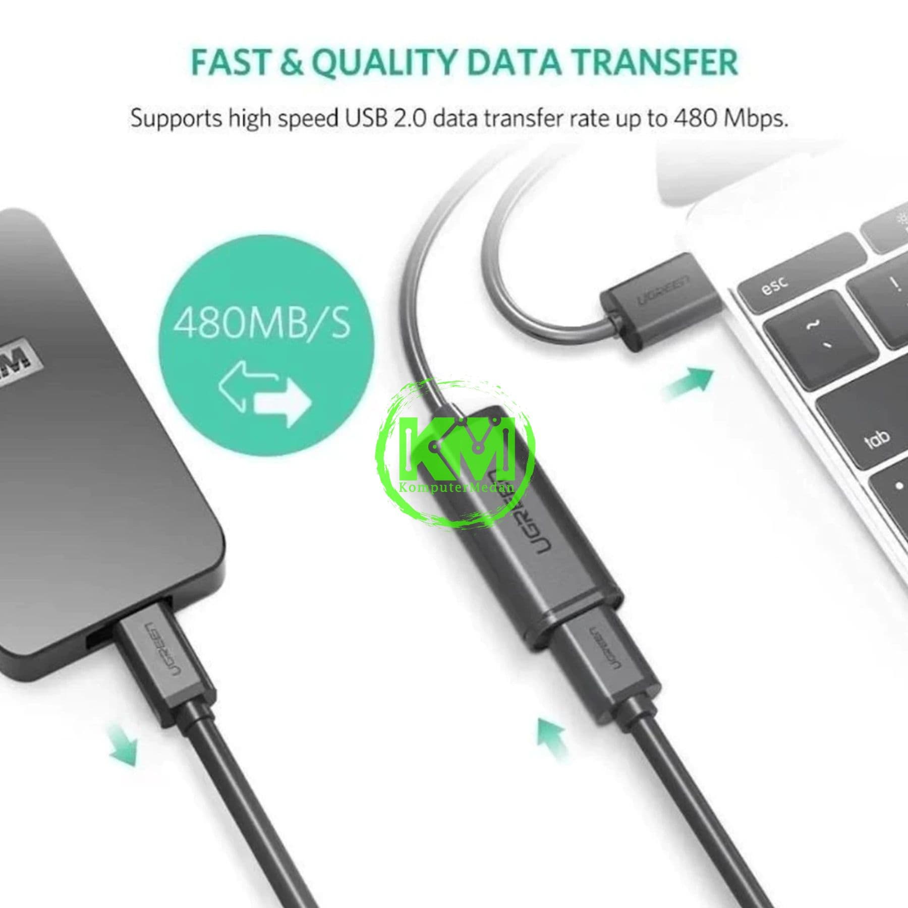 UGREEN CABLE EXTENSION USB 2.0 10M - PN 10321 - Image 3
