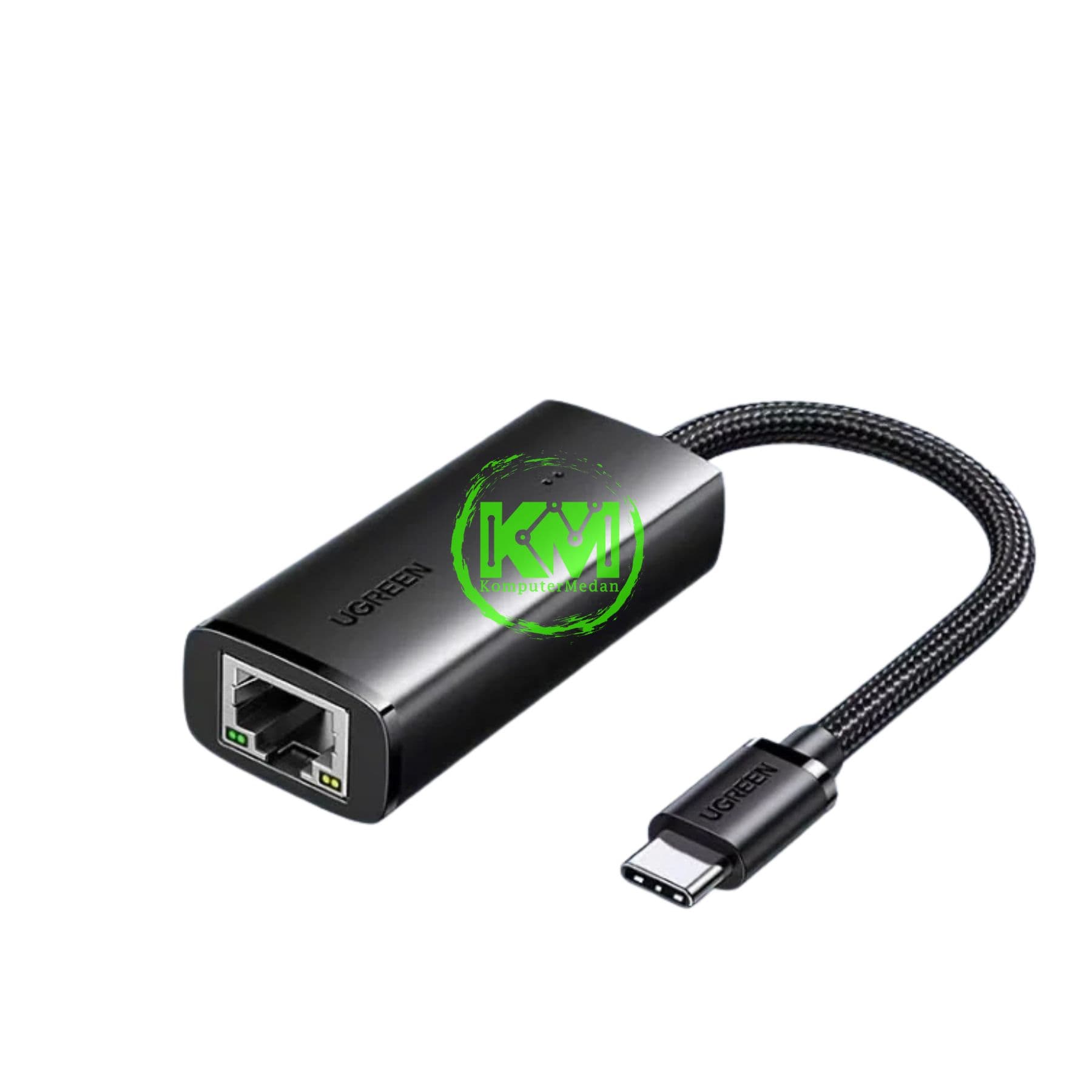 UGREEN ETHERNET ADAPTER USB C BLACK / 15633 - Image 2