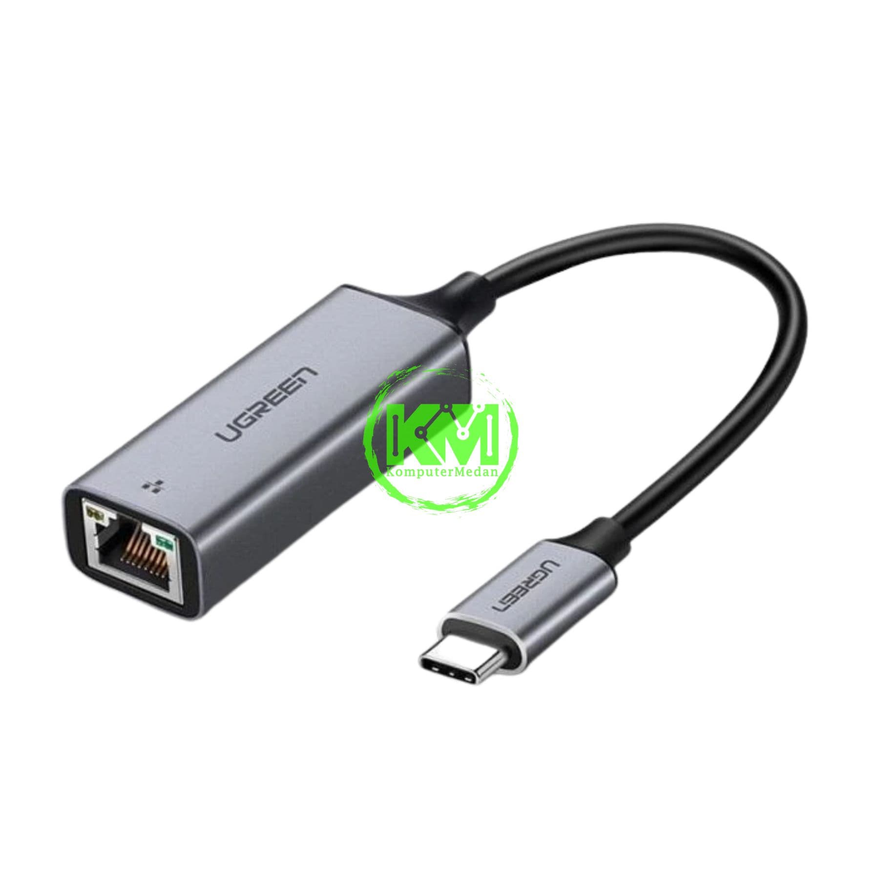 UGREEN ETHERNET ADAPTER USB C TO LAN SPACE GRAY / 50737 - Image 2