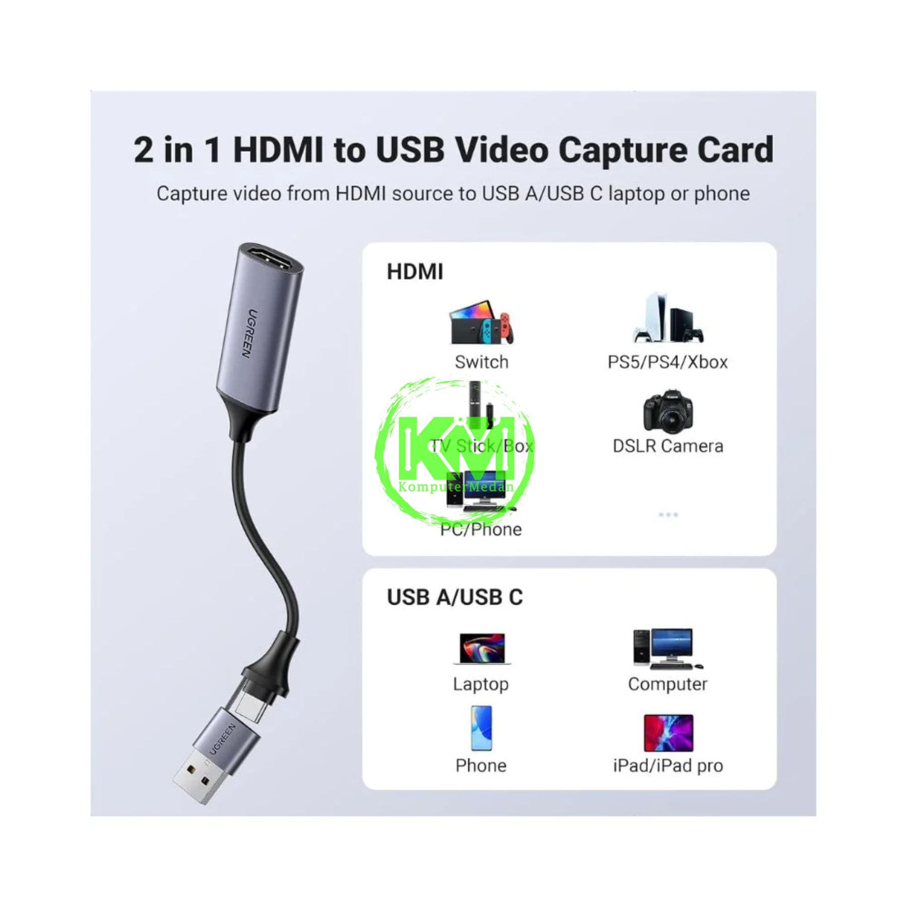 UGREEN VIDEO CAPTURE CARD /40189 - Image 4