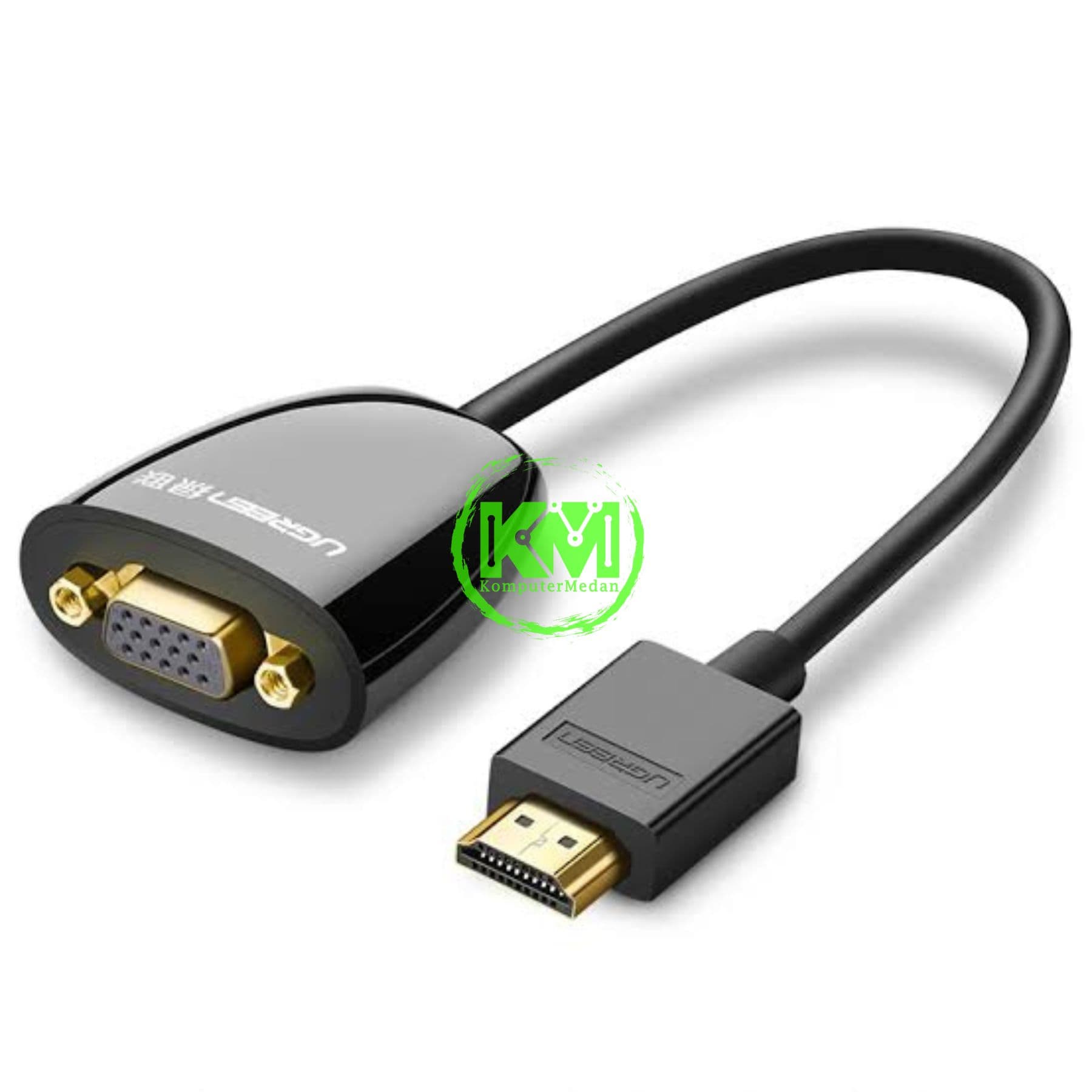 UGREEN COVERTER HDMI TO VGA WITHOUT AUDIO BLACK / 40253