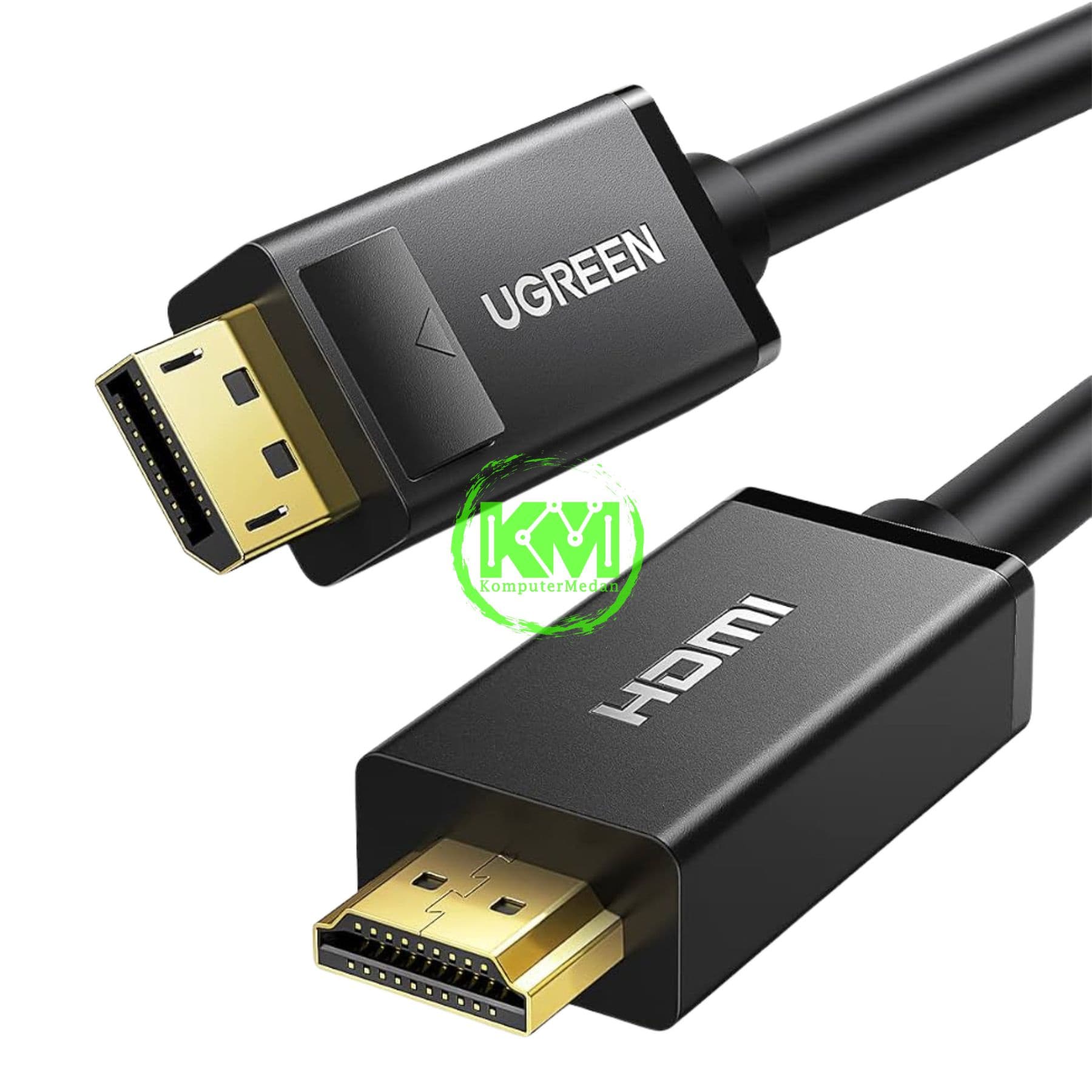 UGREEN DP TO HDMI CABLE 2M BLACK / 10202 - Image 2