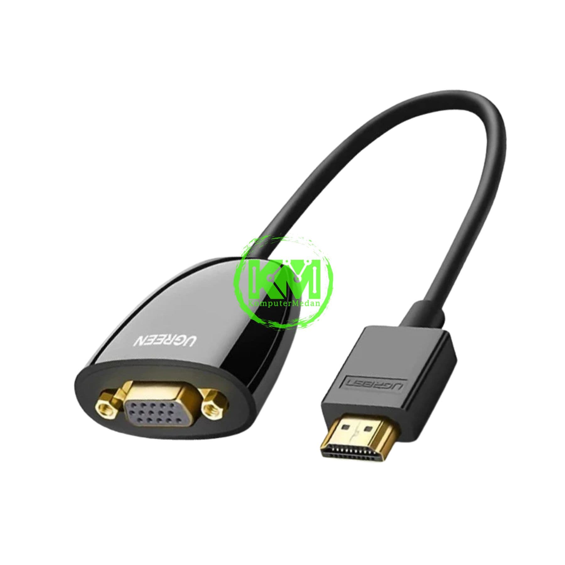 UGREEN COVERTER HDMI TO VGA WITHOUT AUDIO BLACK / 40253 - Image 2