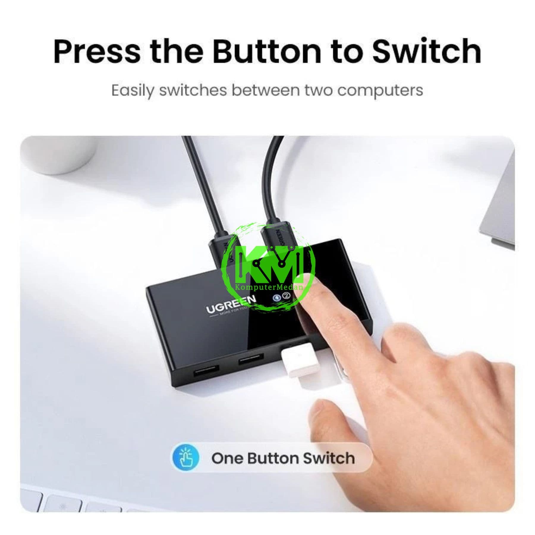 UGREEN SHARING SWITCH BOX USB 3.0 (2 IN 4 OUT) / 30768 - Image 4