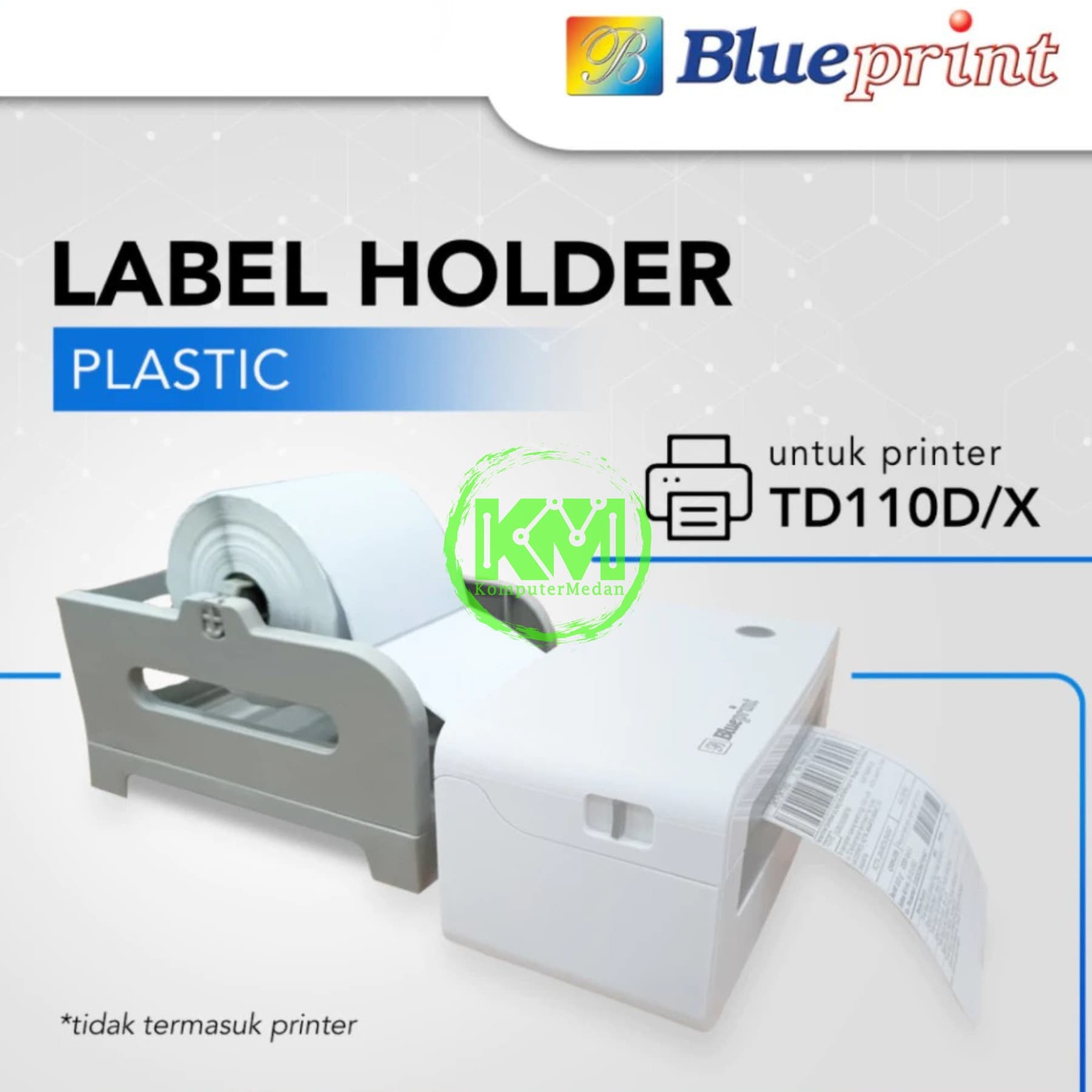 BLUEPRINT LABEL HOLDER PLASTIK UNTUK PRINTER TD110DTD110X BP-LHK