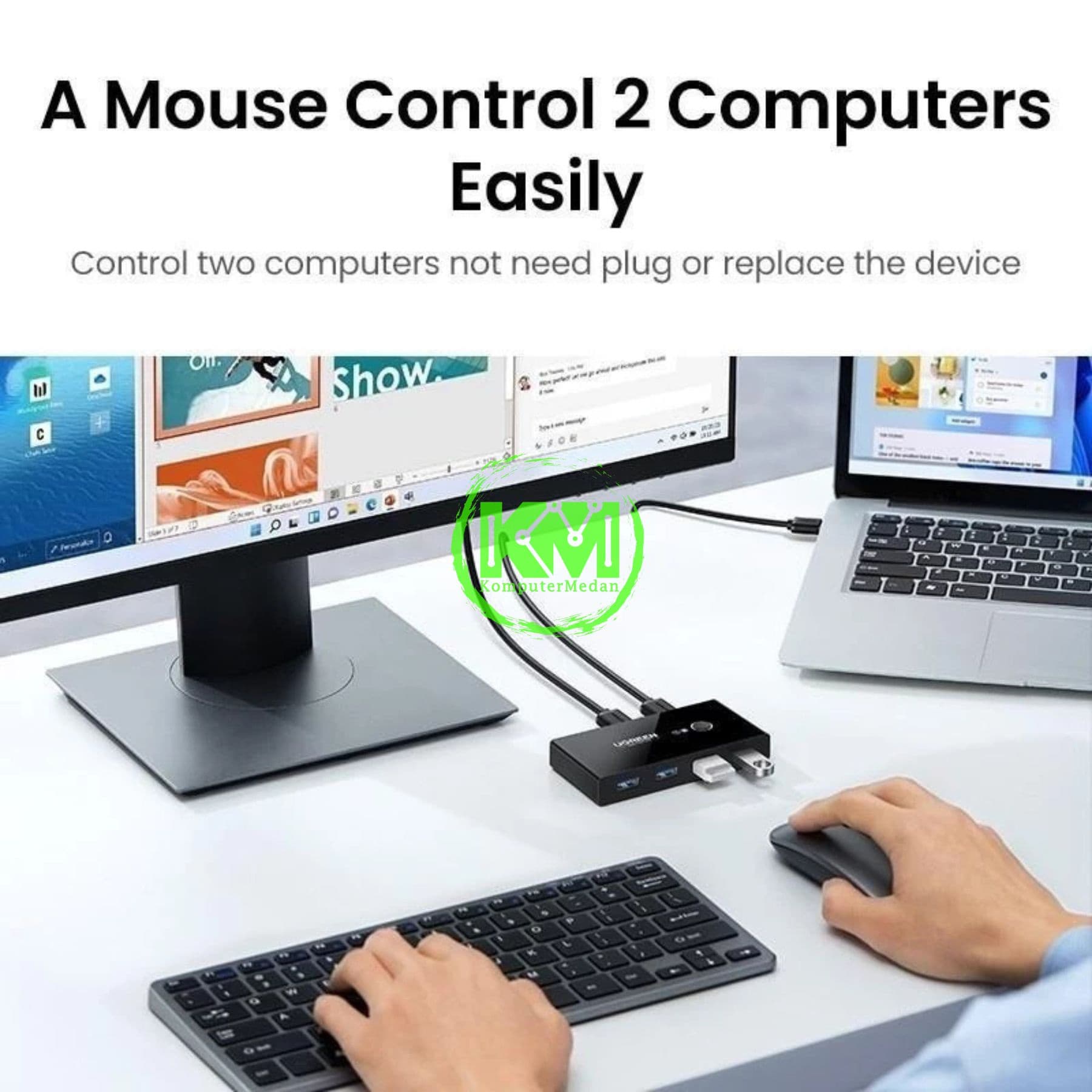 UGREEN SHARING SWITCH BOX USB 3.0 (2 IN 4 OUT) / 30768 - Image 5