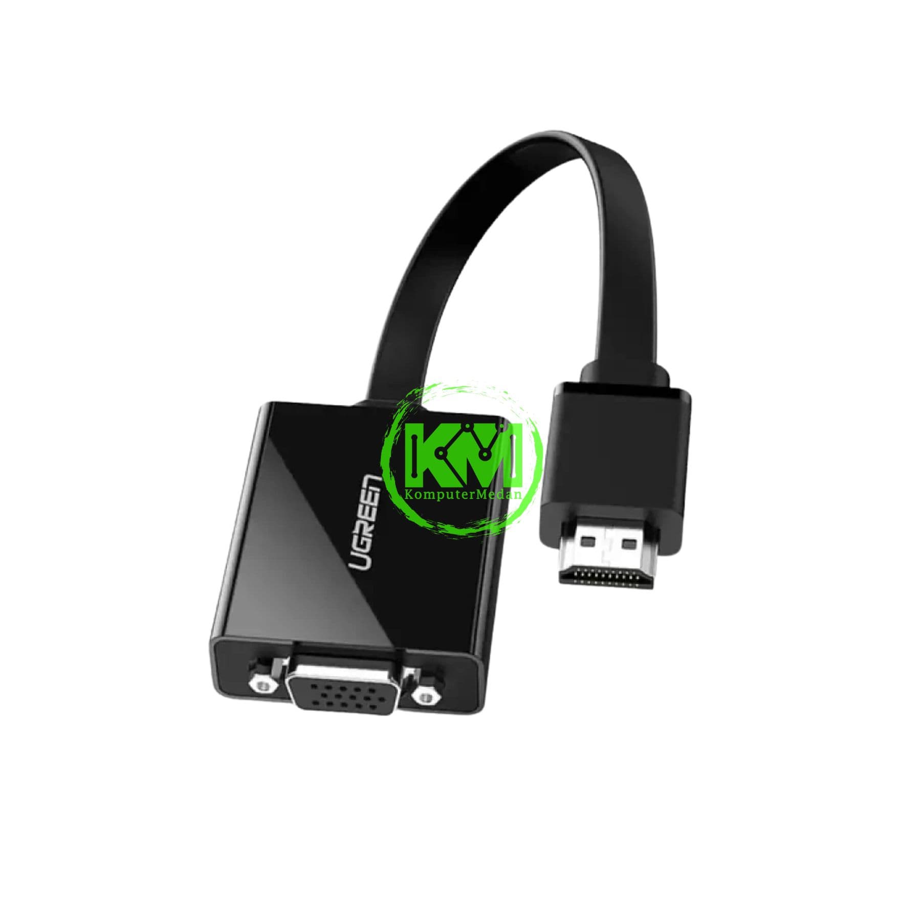 UGREEN CONVERTER HDMI TO VGA BLACK / 40248 - Image 2