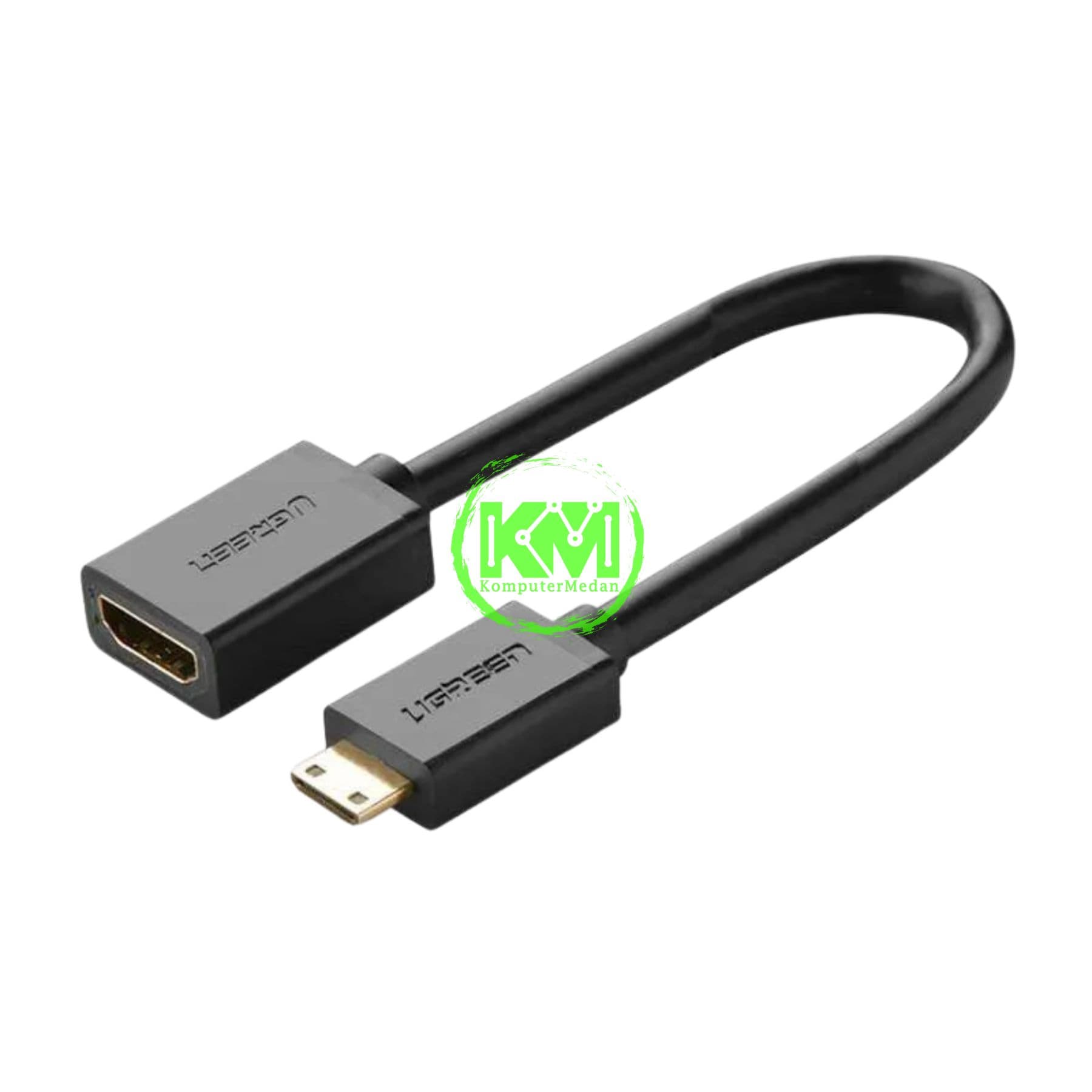 UGREEN CONVERTER MINI HDMI TO HDMI M/F BLACK / 20137 - Image 2
