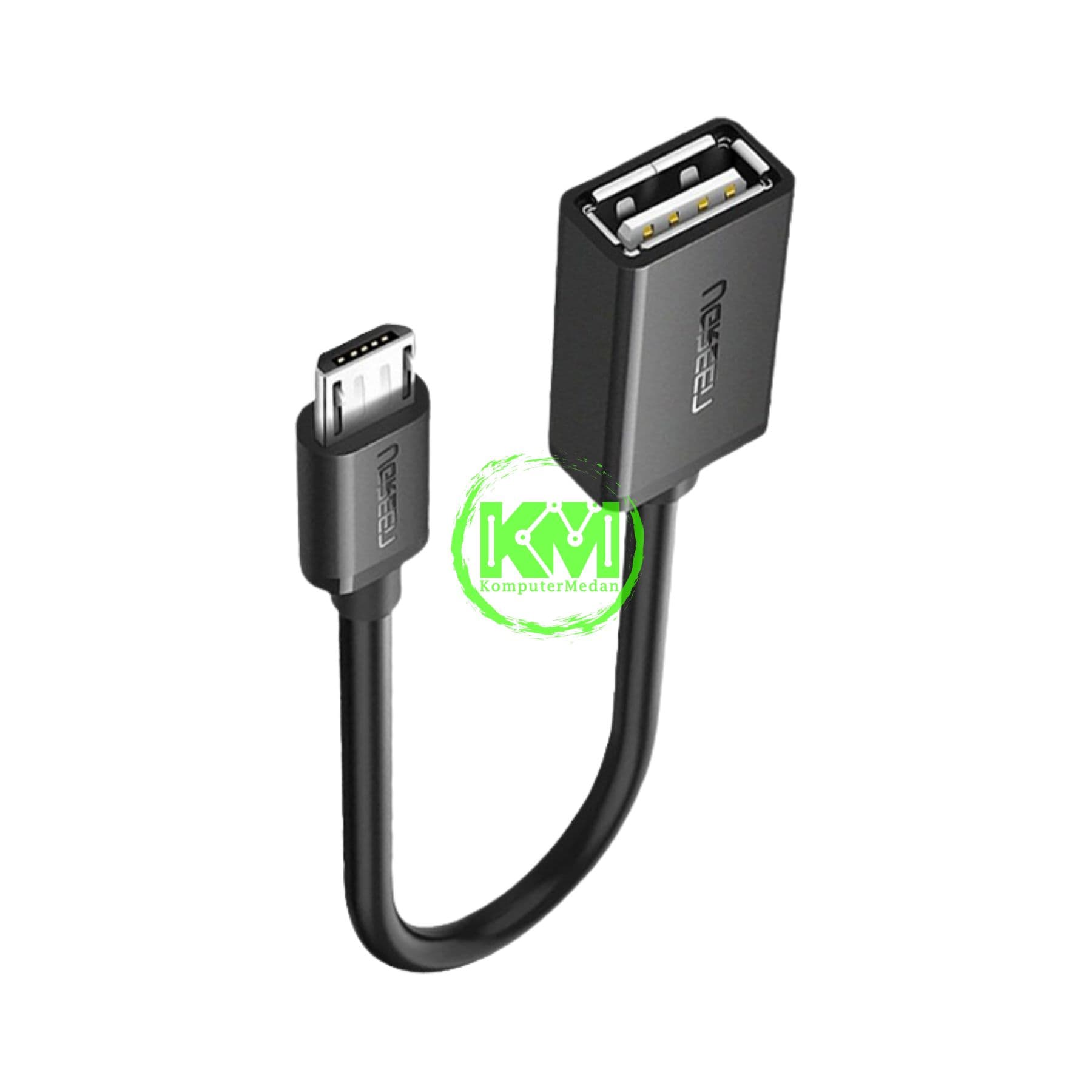 UGREEN OTG MICRO TO USB-A 15CM BLACK - PN 10396