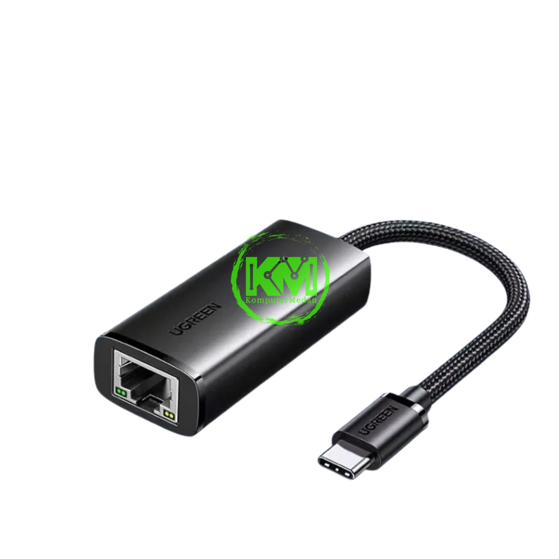 UGREEN ETHERNET ADAPTER TYPE-C 1000MBPS BLACK / 15637 - Image 2