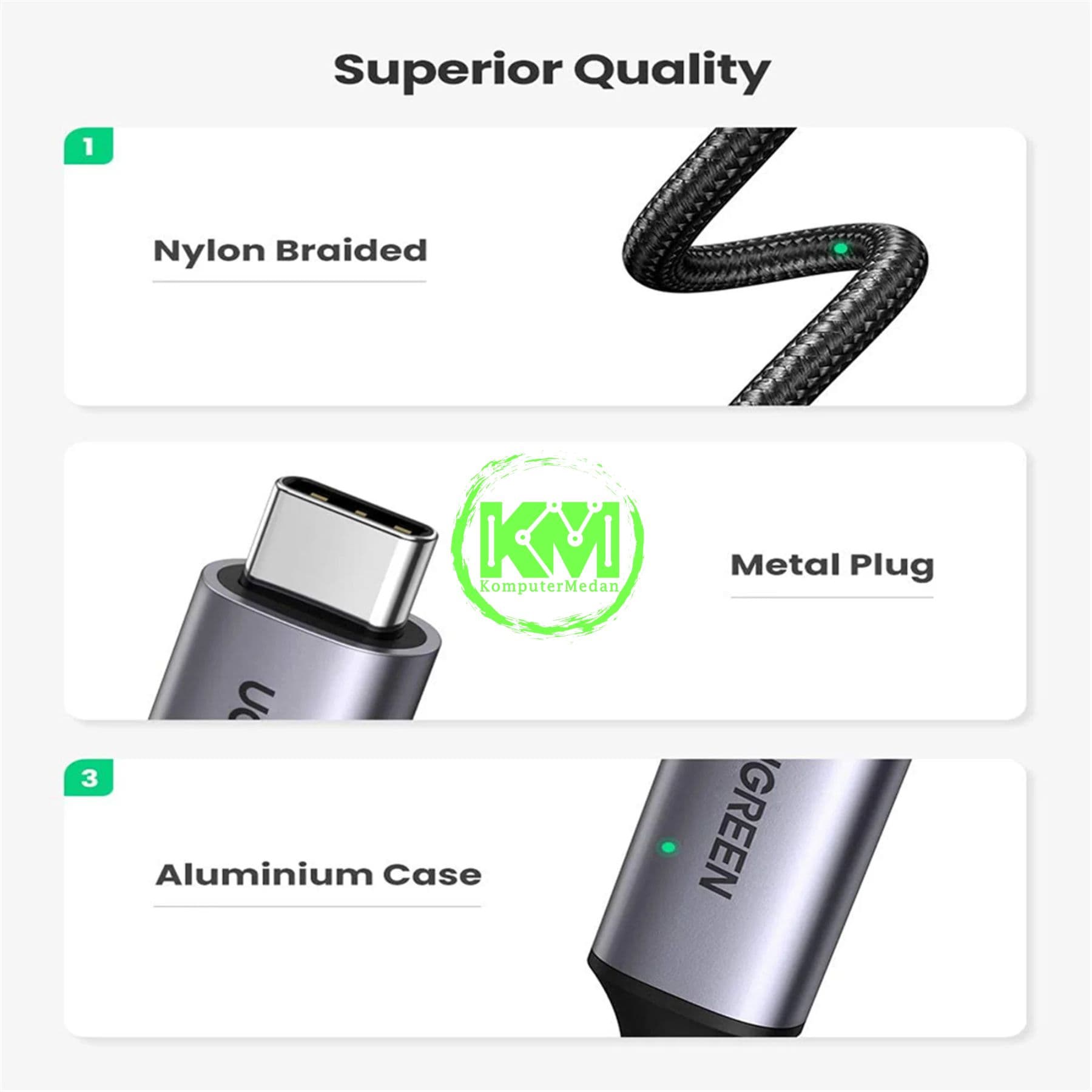 UGREEN USB-C MALE TO HDMI MALE 1.5M / 50570 - Image 3
