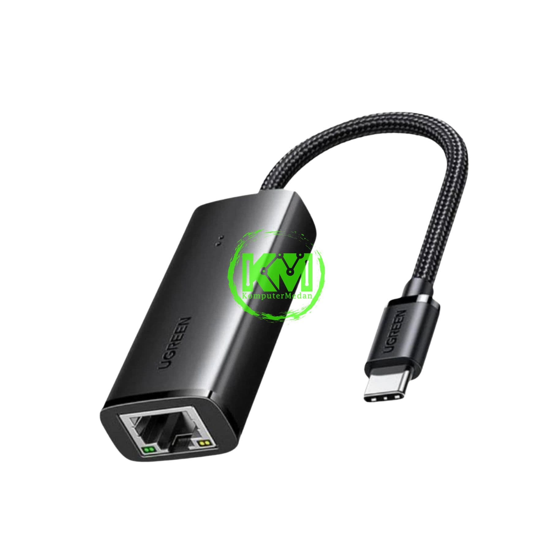 UGREEN ETHERNET ADAPTER TYPE-C 1000MBPS BLACK / 15637