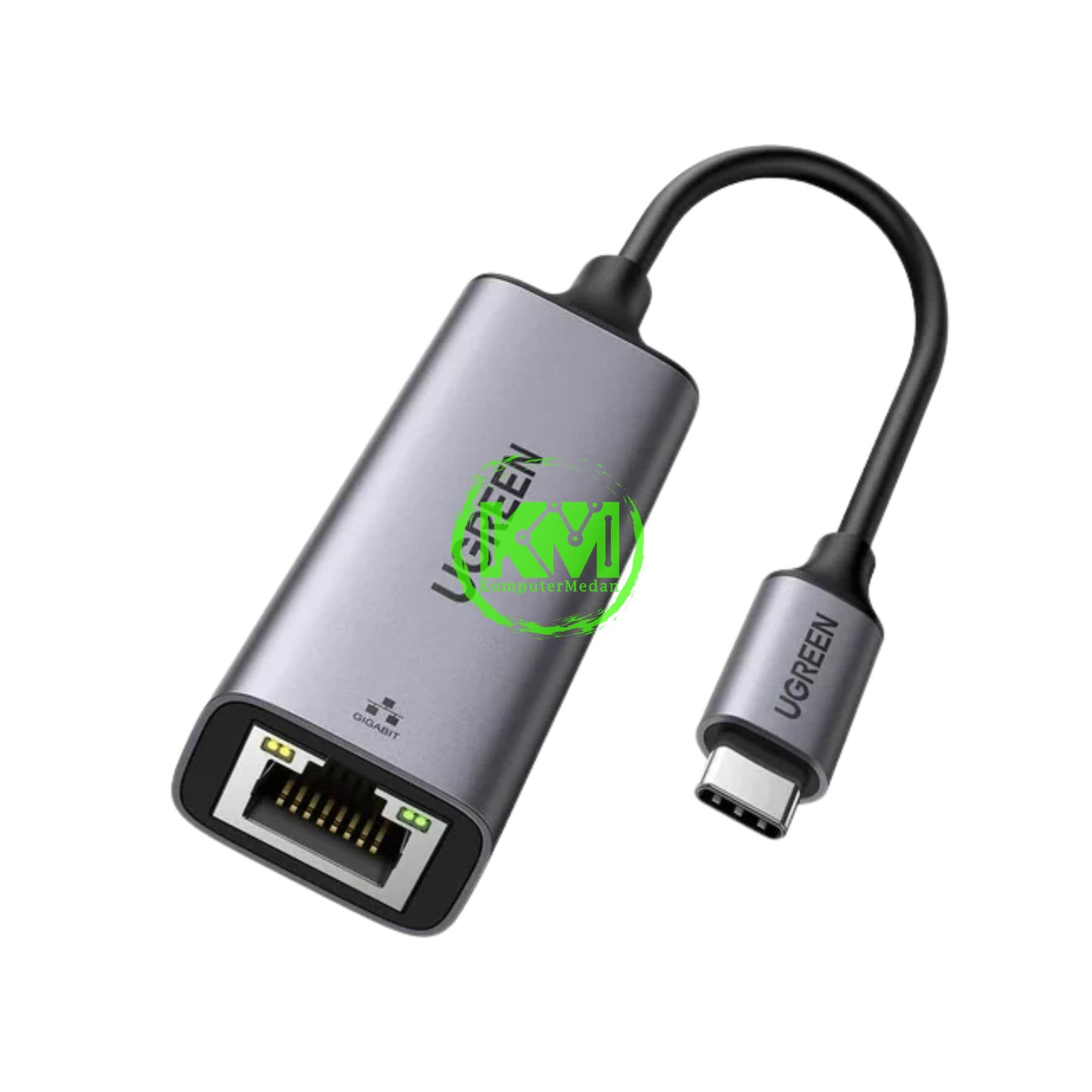 UGREEN ETHERNET ADAPTER USB C TO LAN SPACE GRAY / 50737