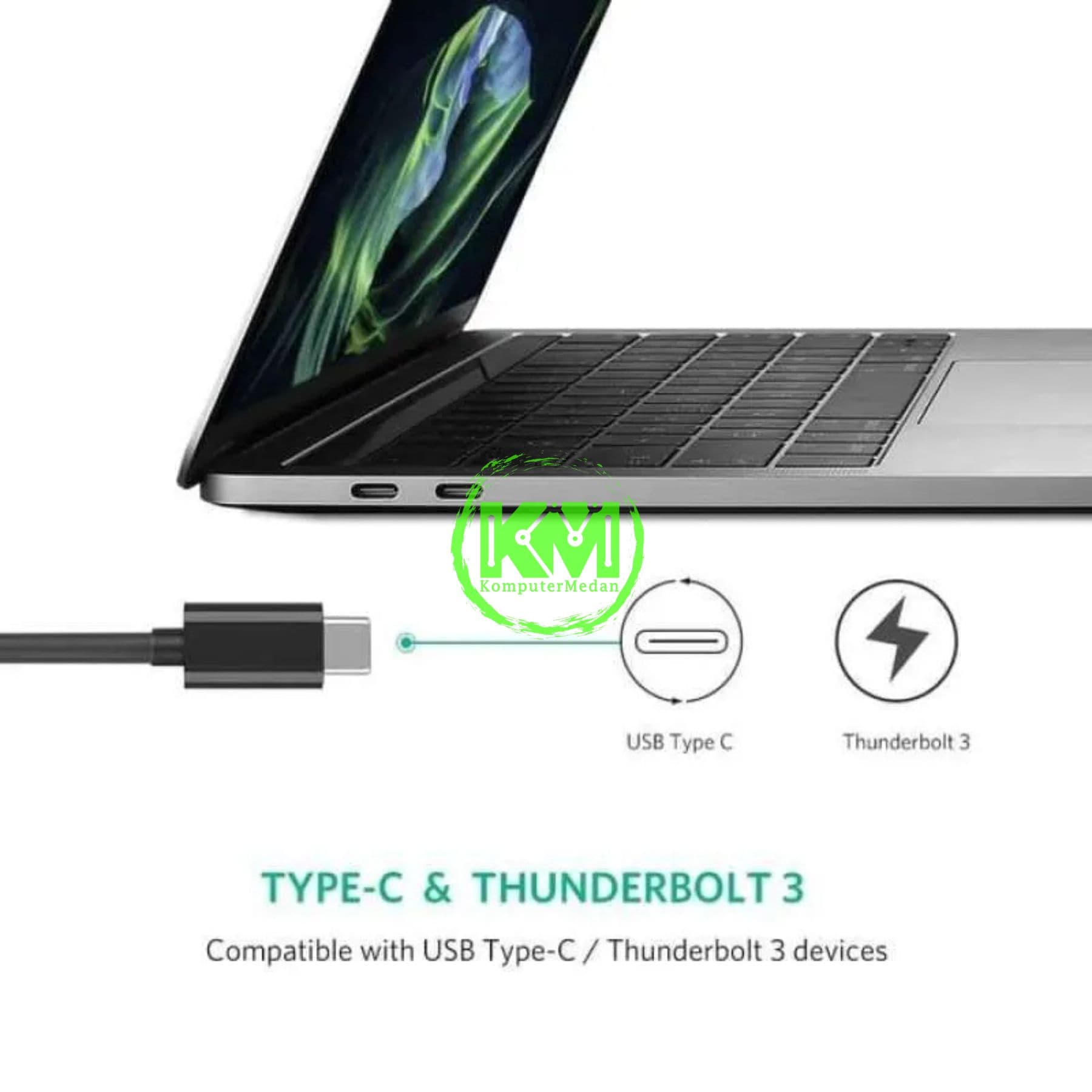 UGREEN ETHERNET ADAPTER TYPE C 1000MBPS BLACK - PN 50307 - Image 2