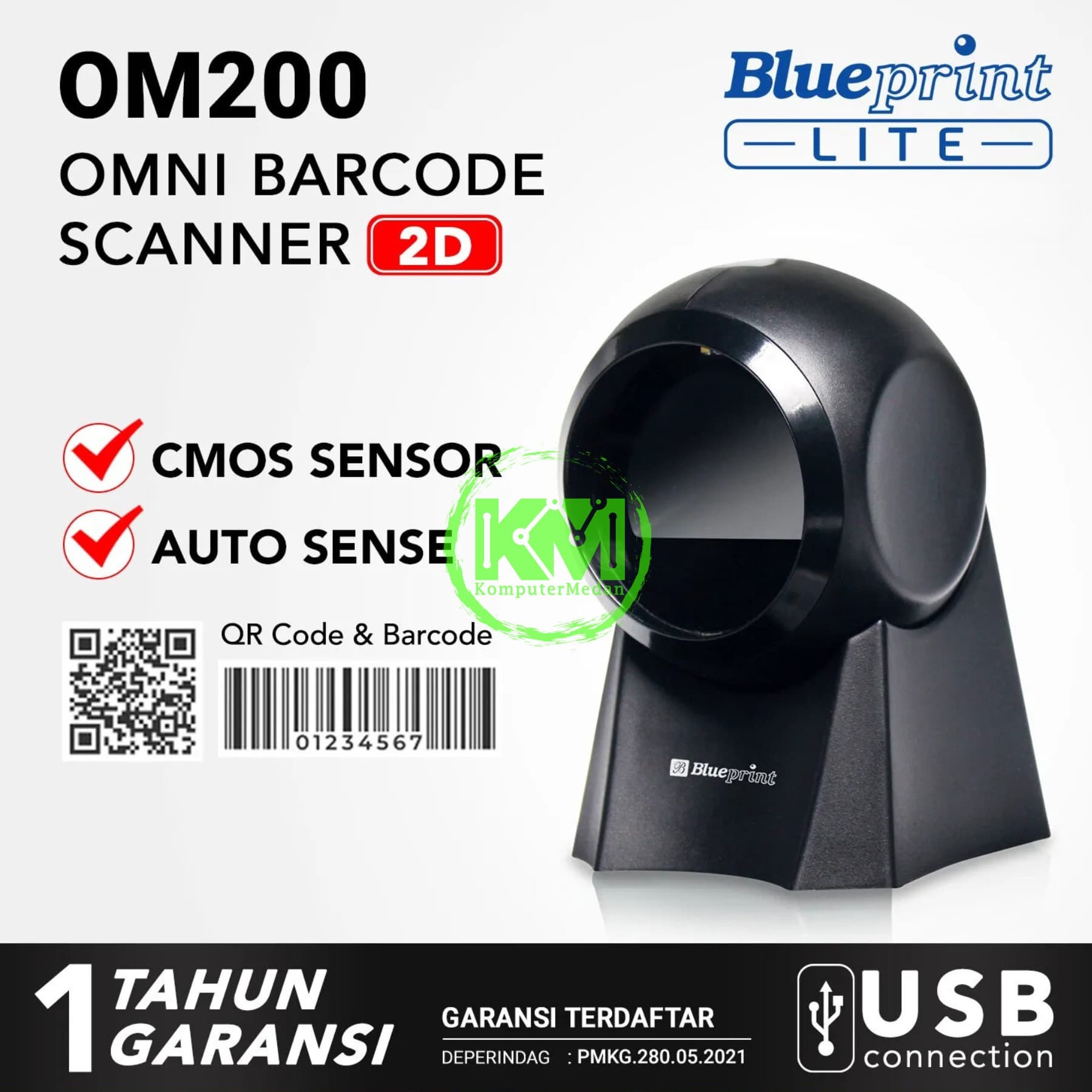 BLUEPRINT OMNI BARCODE SCANNER 2D OM200