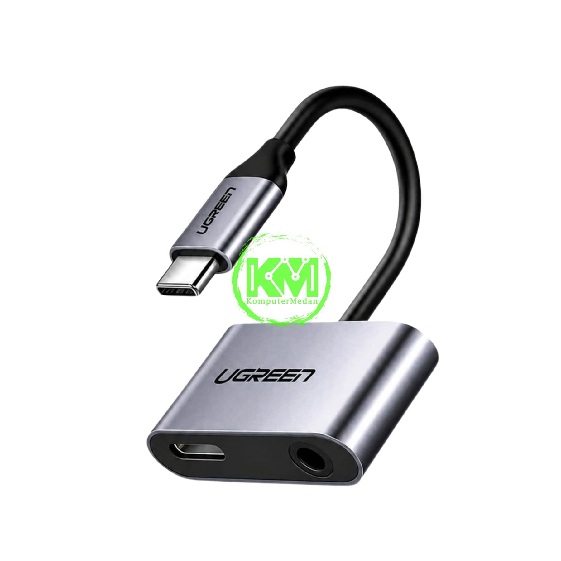 UGREEN AUDIO ADAPTER C TO C + 3.5MM NON DAC GRAY / 50596