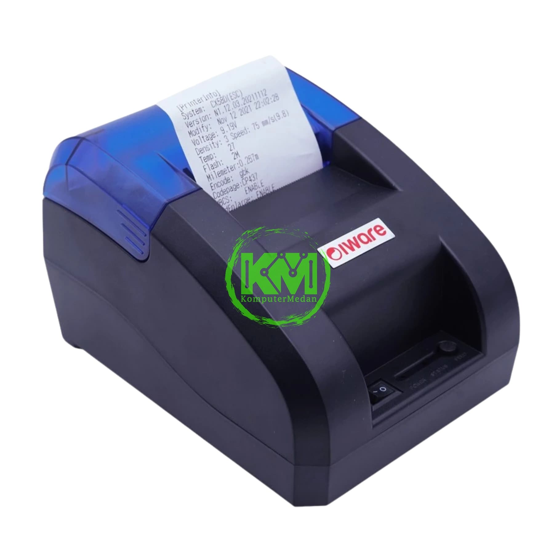 PRINTER THERMAL BLUETOOTH IWARE 58MM C-58XS WITH ADAPTOR USB