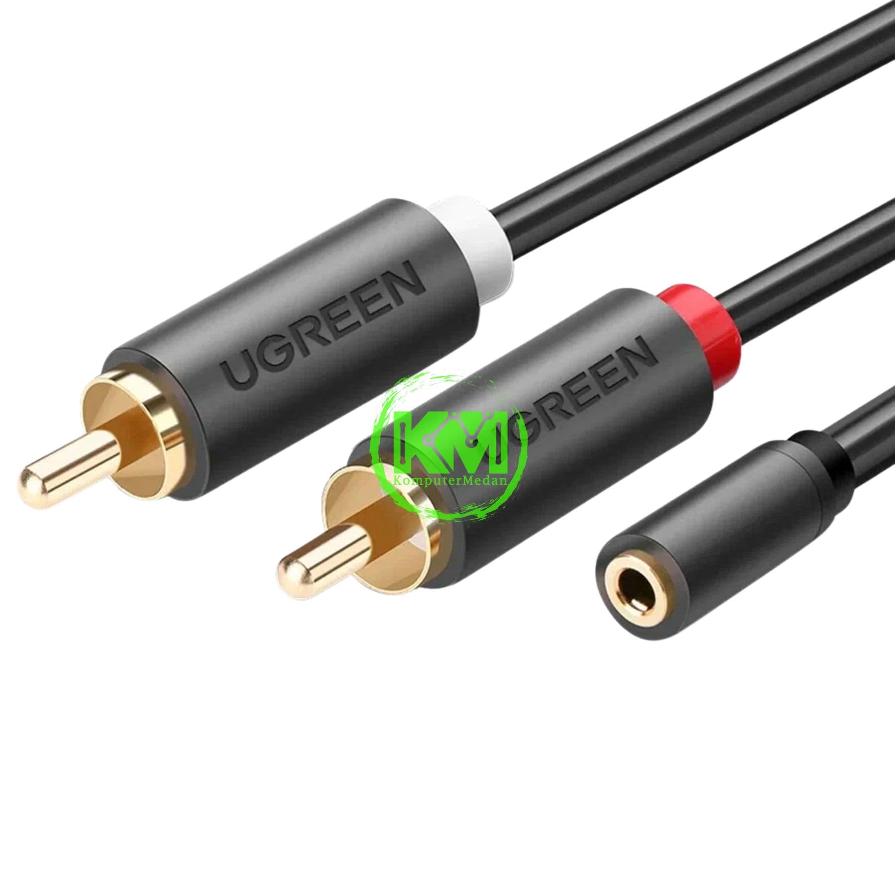 UGREEN CABLE AUDIO 2RCA TO JACK 3.5MM M/F 1M / 10588 - Image 2