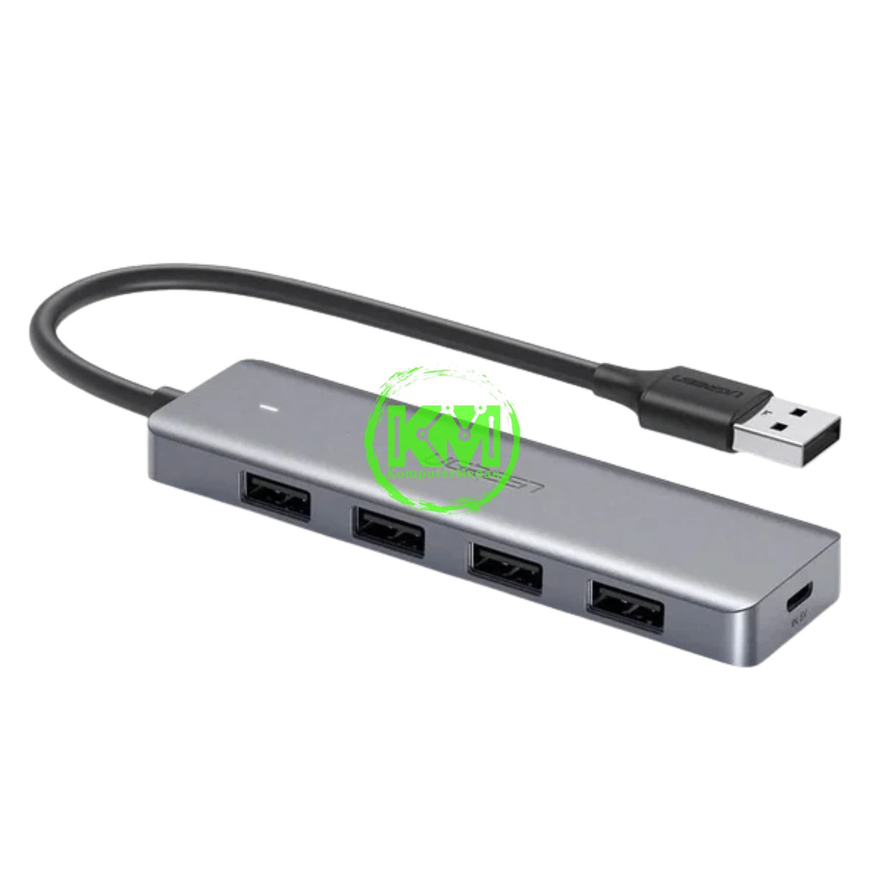 UGREEN (4IN1) USB-A 3.0 TO 4-PORT HUB + MICRO USB (POWER) - CM219 PN 50985 - Image 1