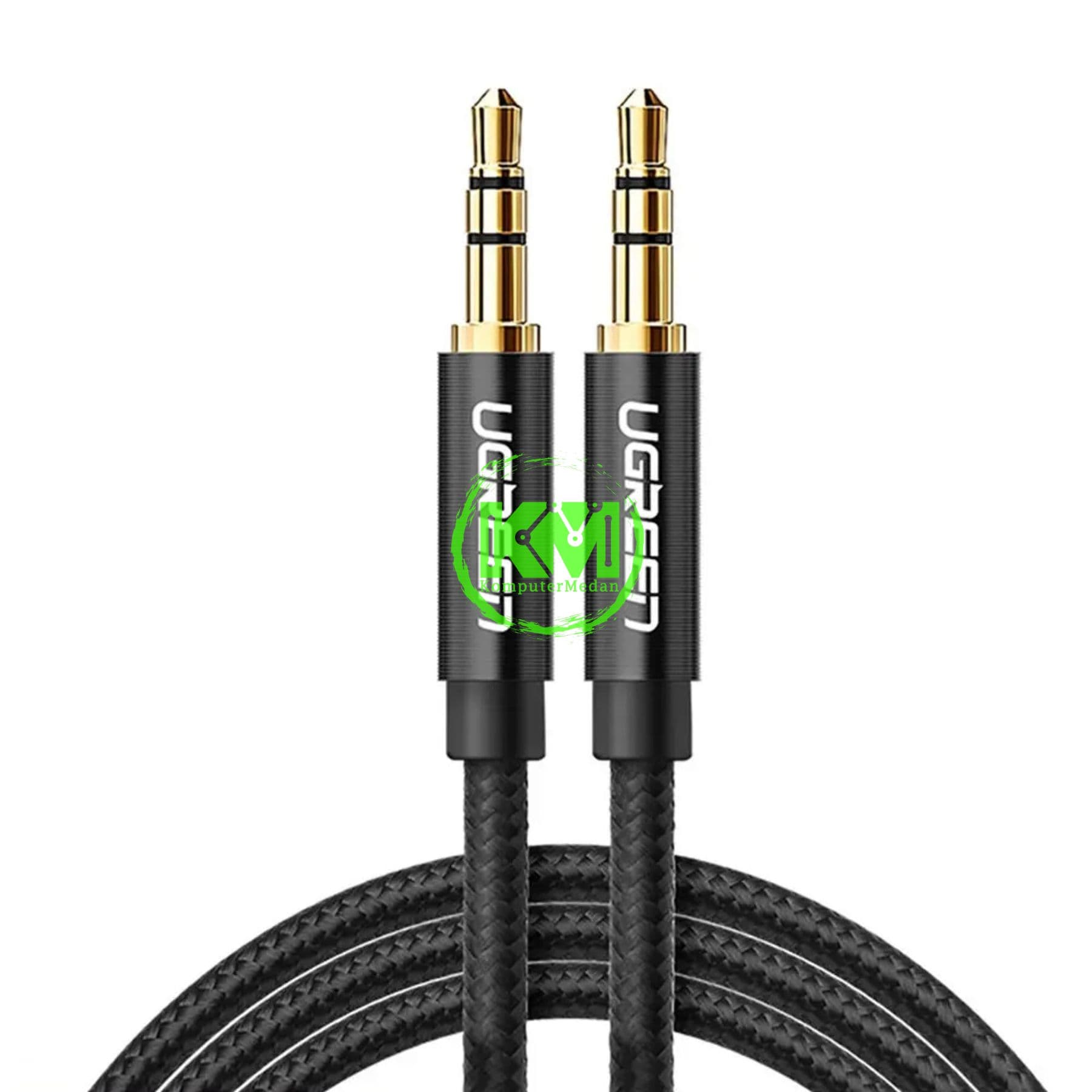 UGREEN CABLE AUDIO 3.5MM GOLD PLATE MM 2M BLACK - PN 50363 - Image 2