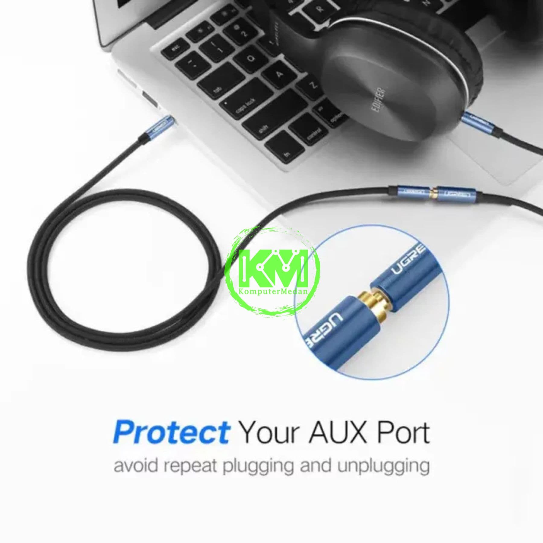 UGREEN CABLE AUDIO EXTENSION 3-POLE 3.5MM M/F 2M / 40675 - Image 5