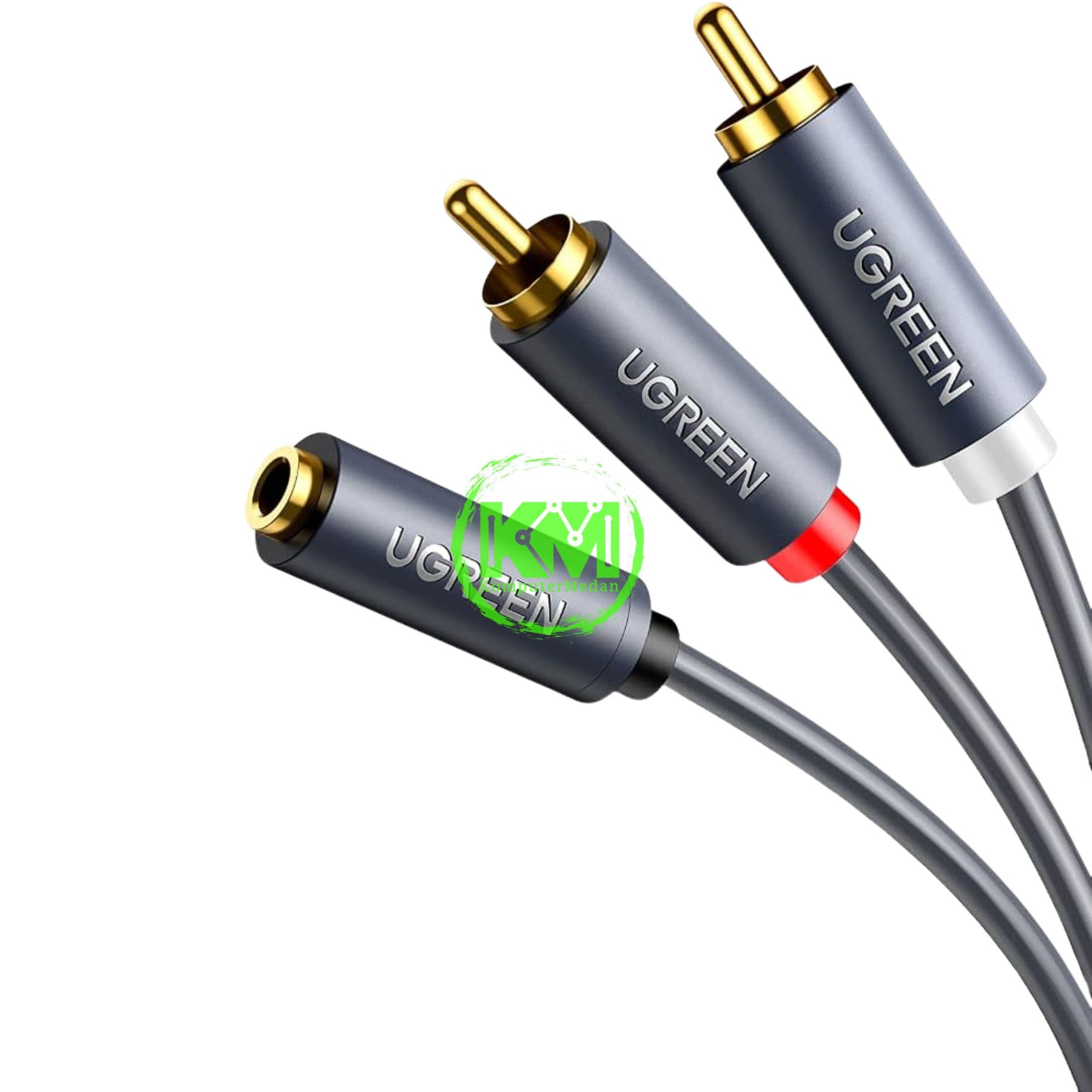 UGREEN CABLE AUDIO 2RCA TO JACK 3.5MM M/F 1M / 10588