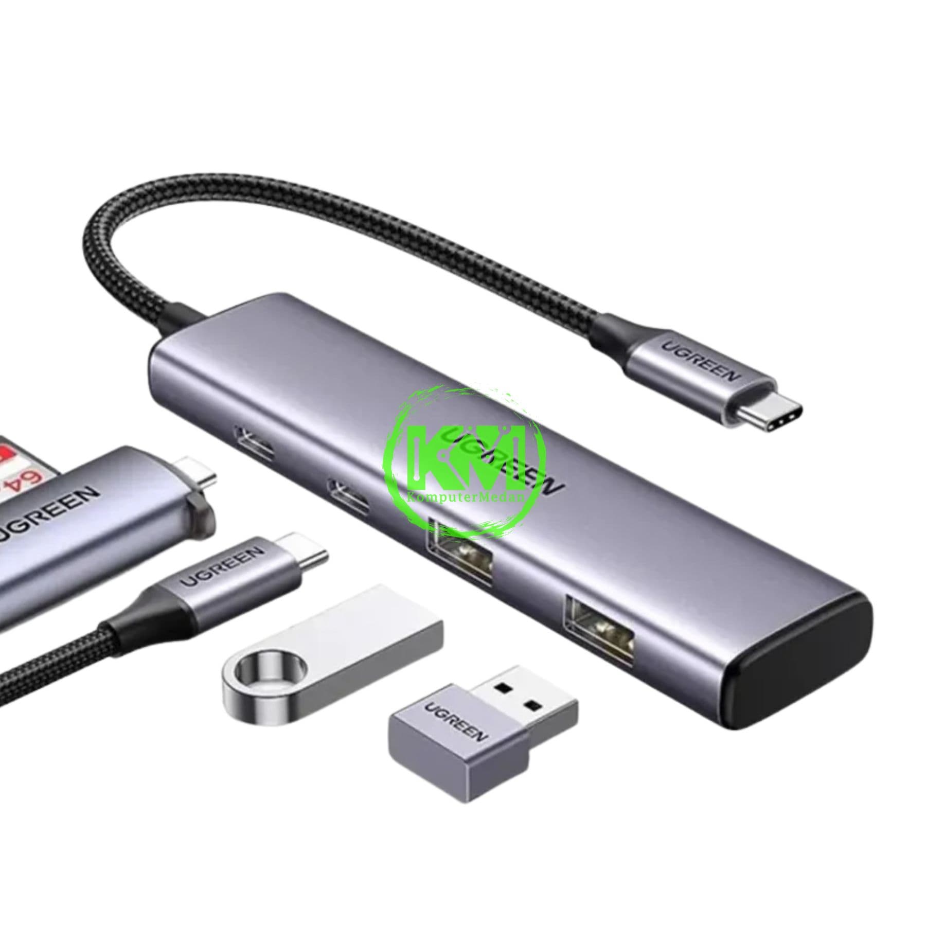 UGREEN HUB TYPE-C 4 IN 1 / 15395