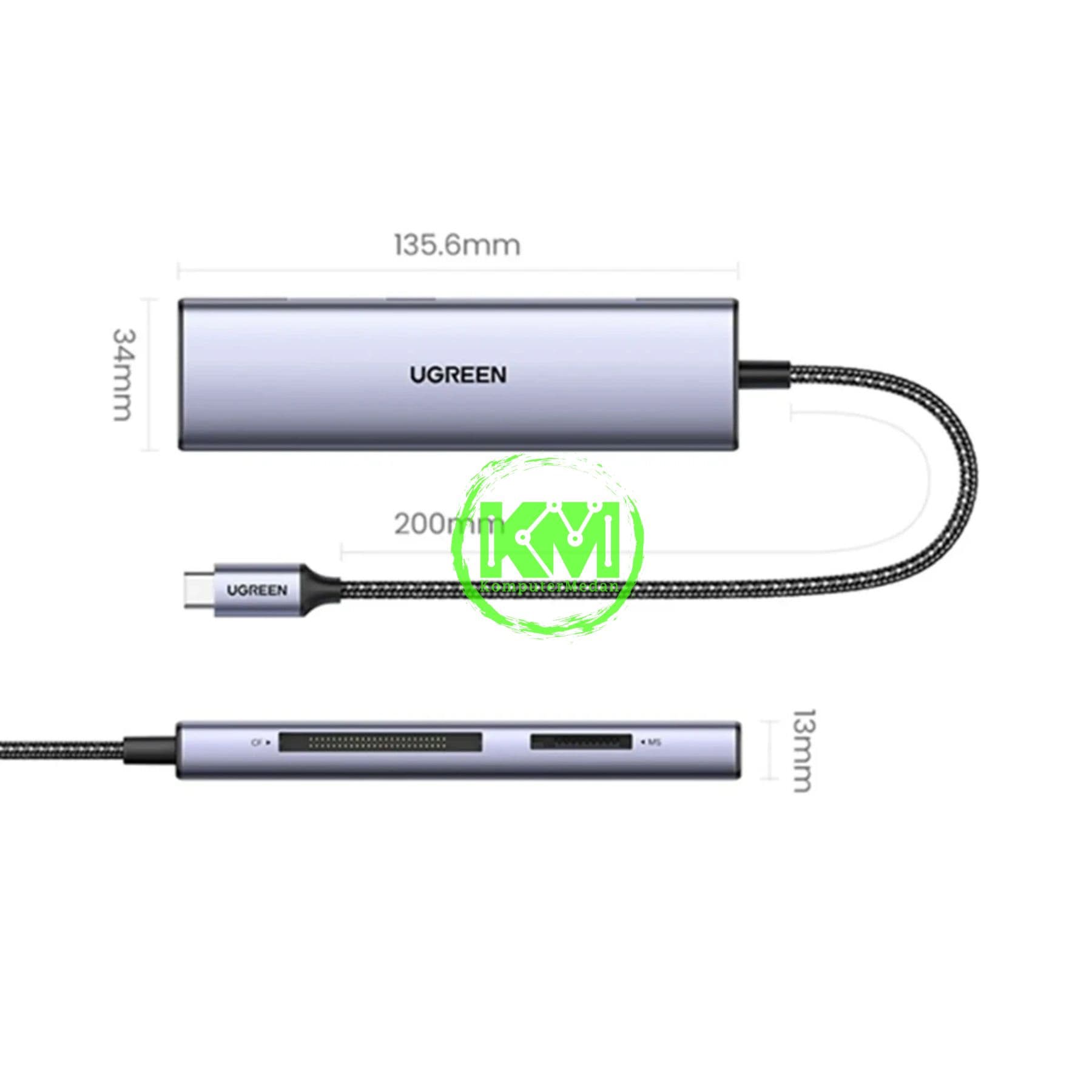 UGREEN HUB TYPE-C 4 IN 1 / 15307 - Image 6