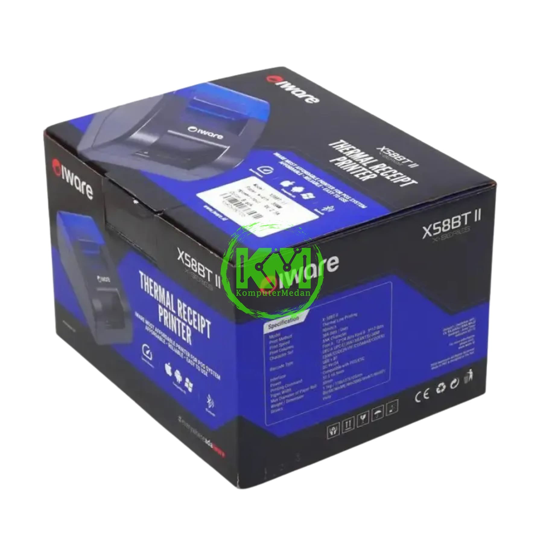PRINTER THERMAL BLUETOOTH IWARE 58MM X58BT II WITH ADAPTOR - Image 4