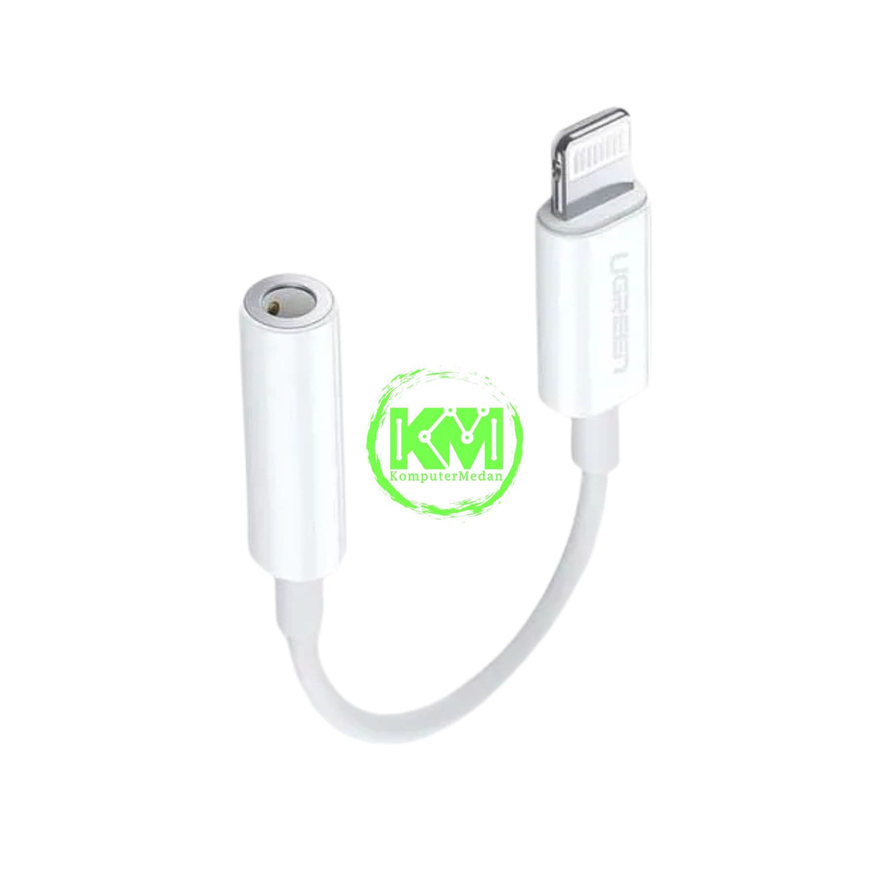 UGREEN CONVERTER AUDIO 3.5MM TO LIGHTNING 10CM WHITE - PN 30759 - Image 2