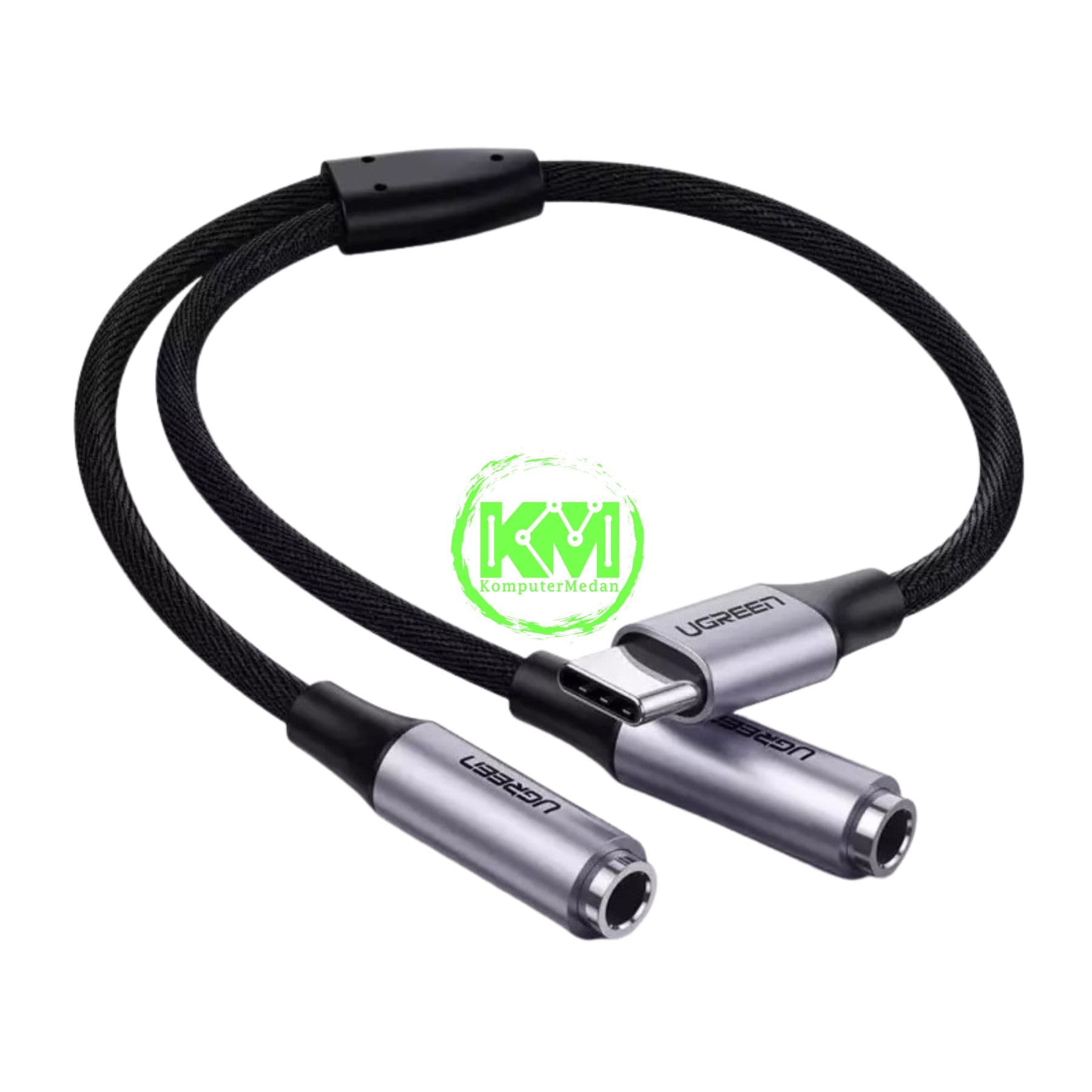 UGREEN CABLE AUDIO-C TO JACK 3.5MM 25CM SILVER - PN 30732 - Image 1