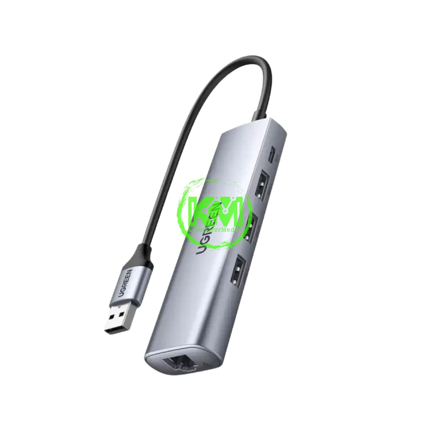 UGREEN ADAPTER HUB USB 3.0 5IN1 GRAY - PN 60812 - Image 2
