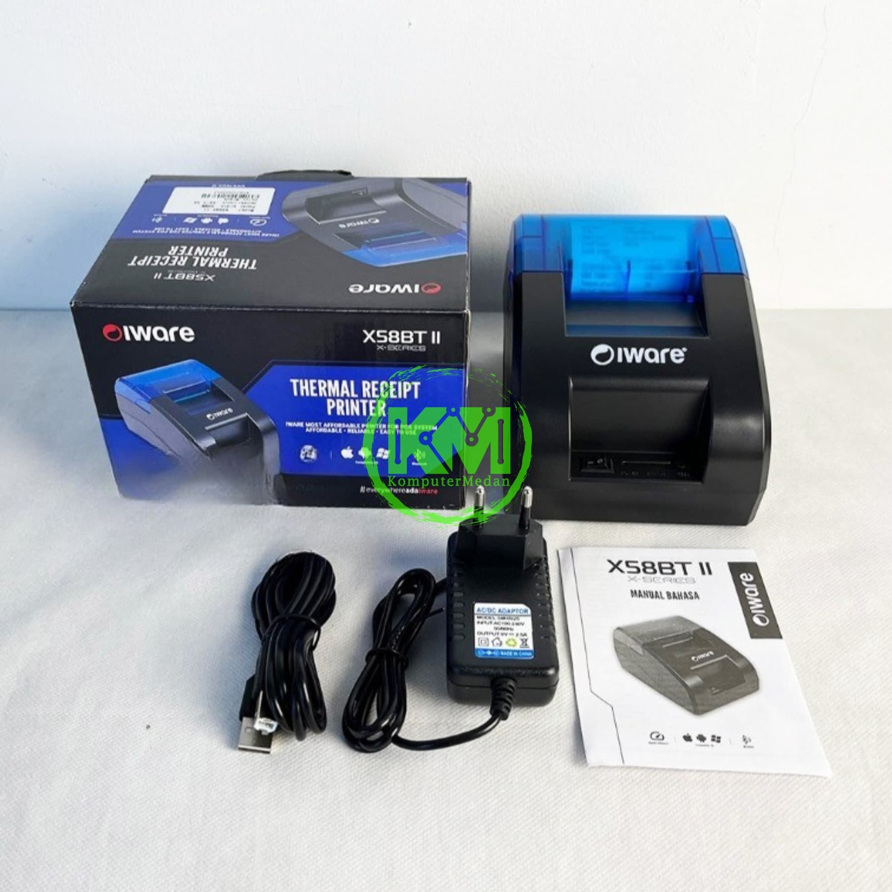 PRINTER THERMAL BLUETOOTH IWARE 58MM X58BT II WITH ADAPTOR - Image 5